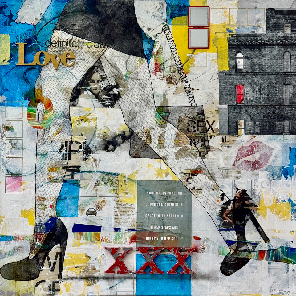 “Armor of Love” 2025, 36 x 36 inches