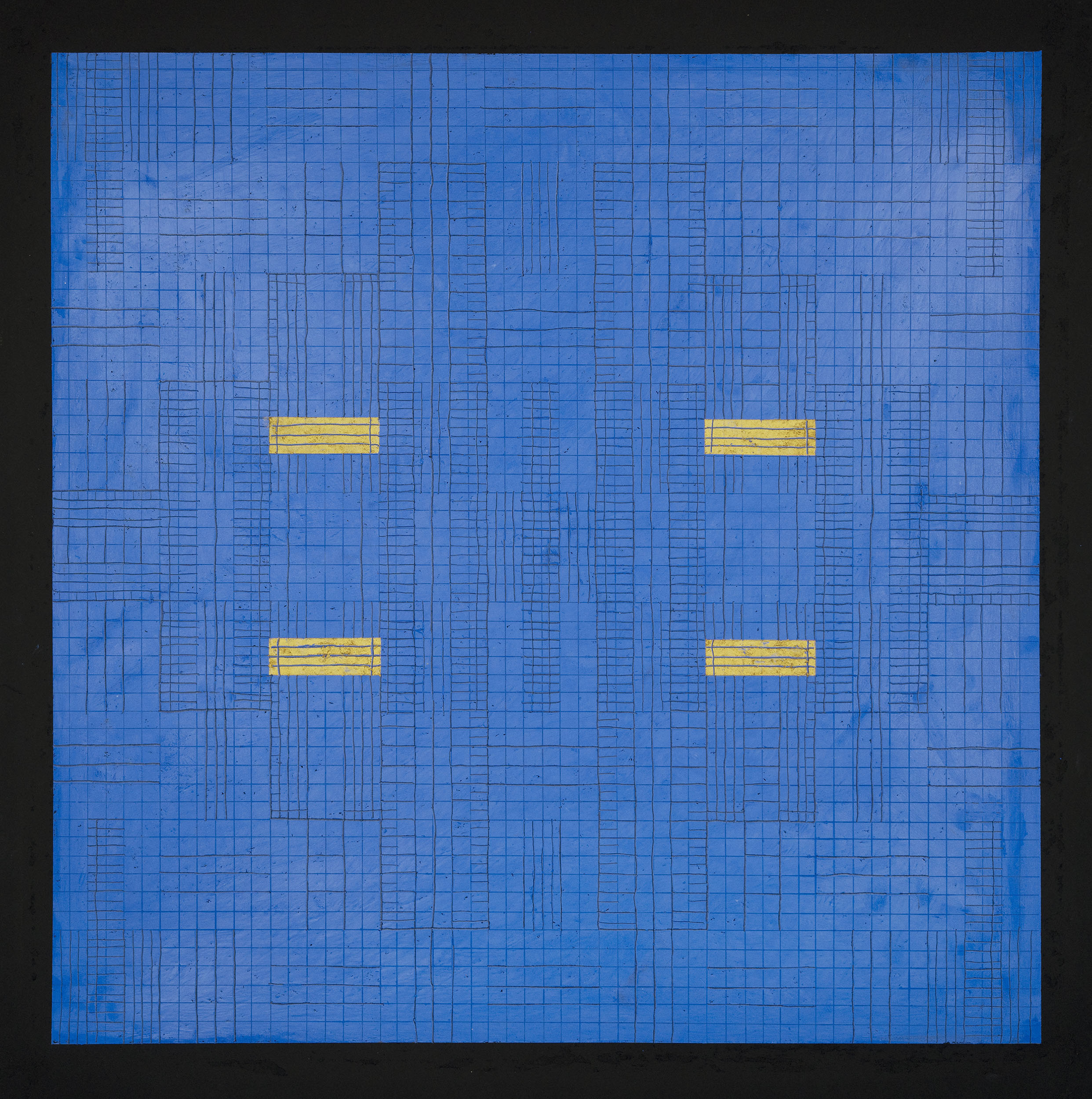 “Devotions No.54”Drawing, Oil pastel on paper, sgraKito technique, 18” x 18”