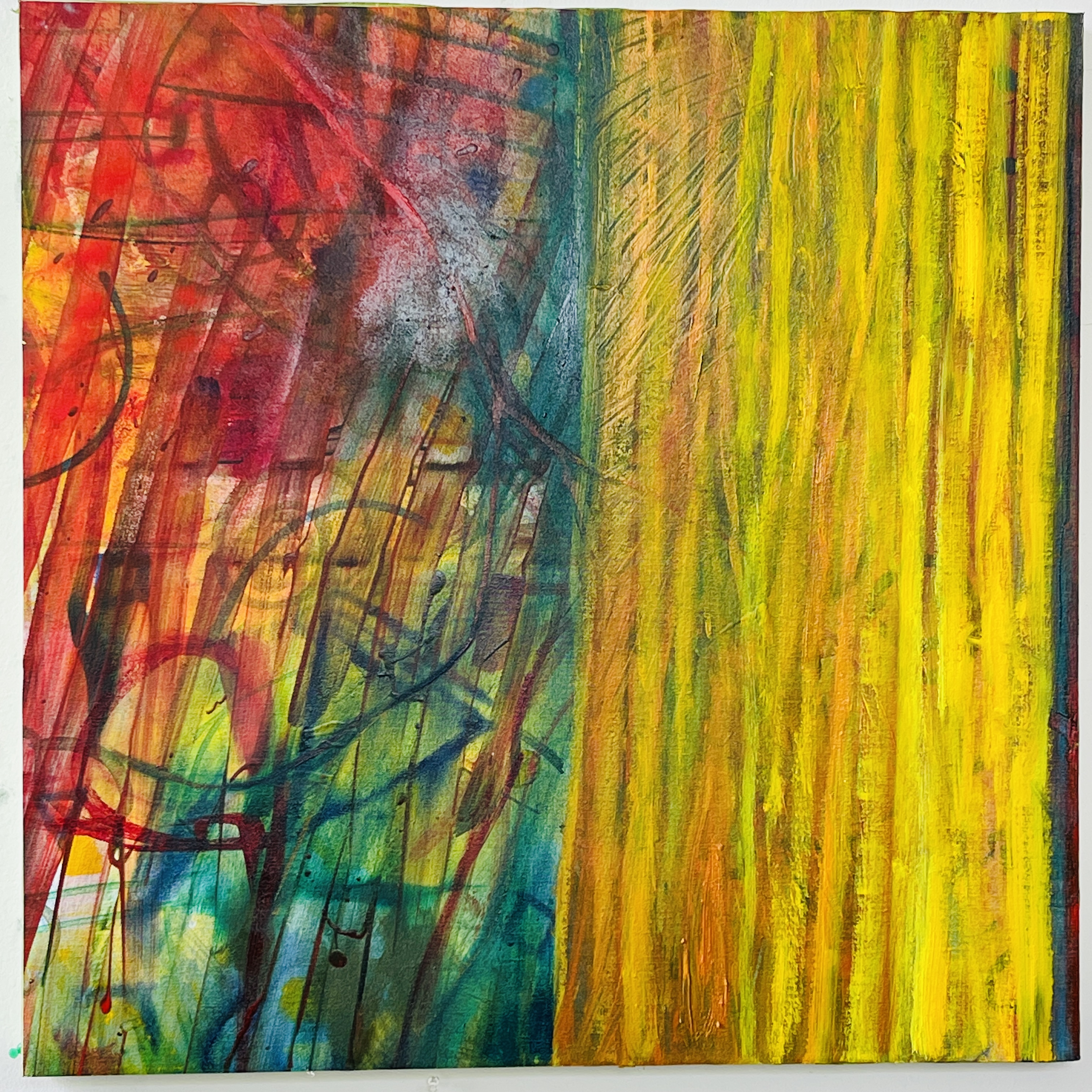 “Grandmother / Deep Woods” oil on canvas, 30 x 30 inches