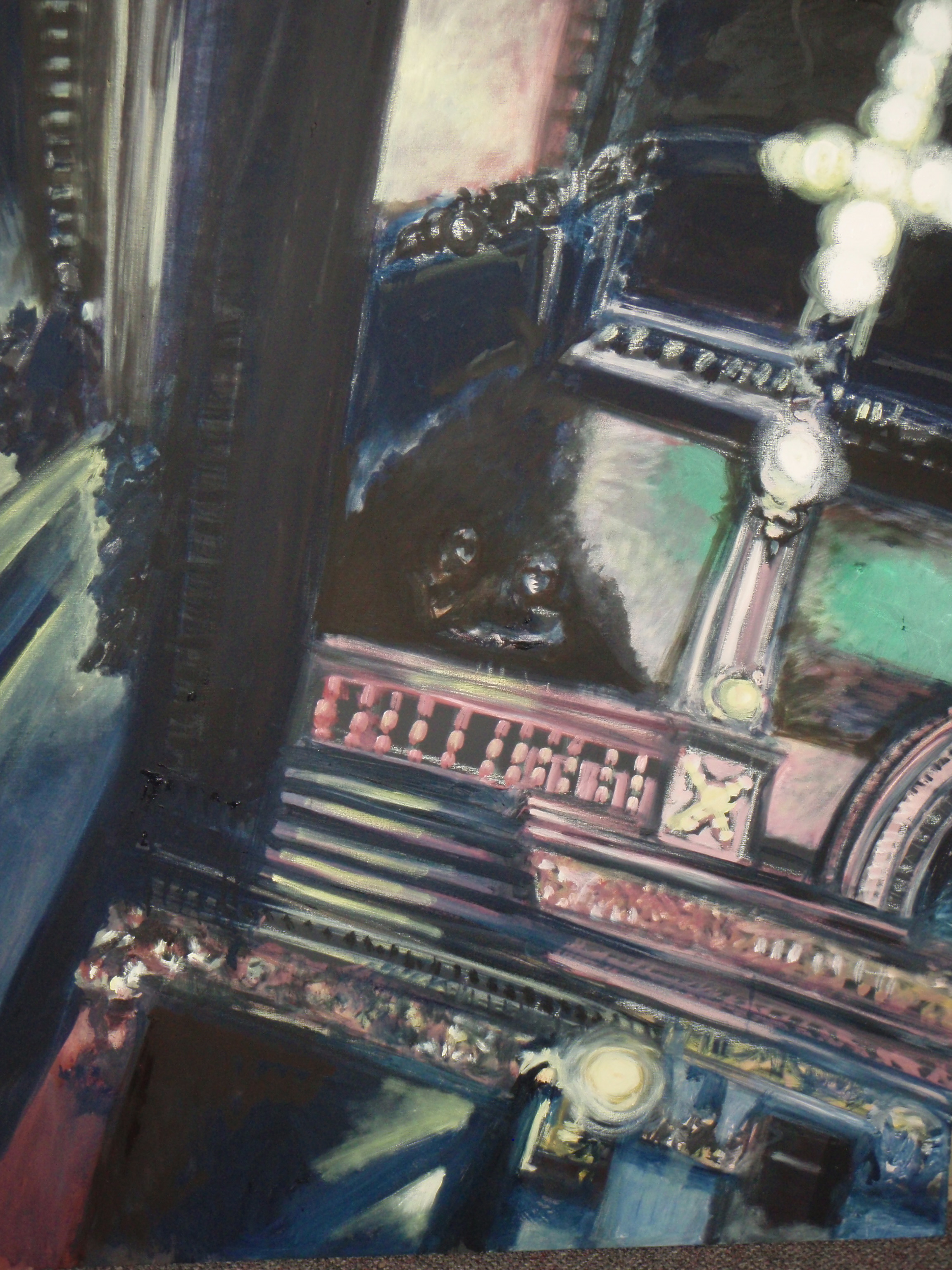 “Above the Masons” oil, 36 x 48 inches 