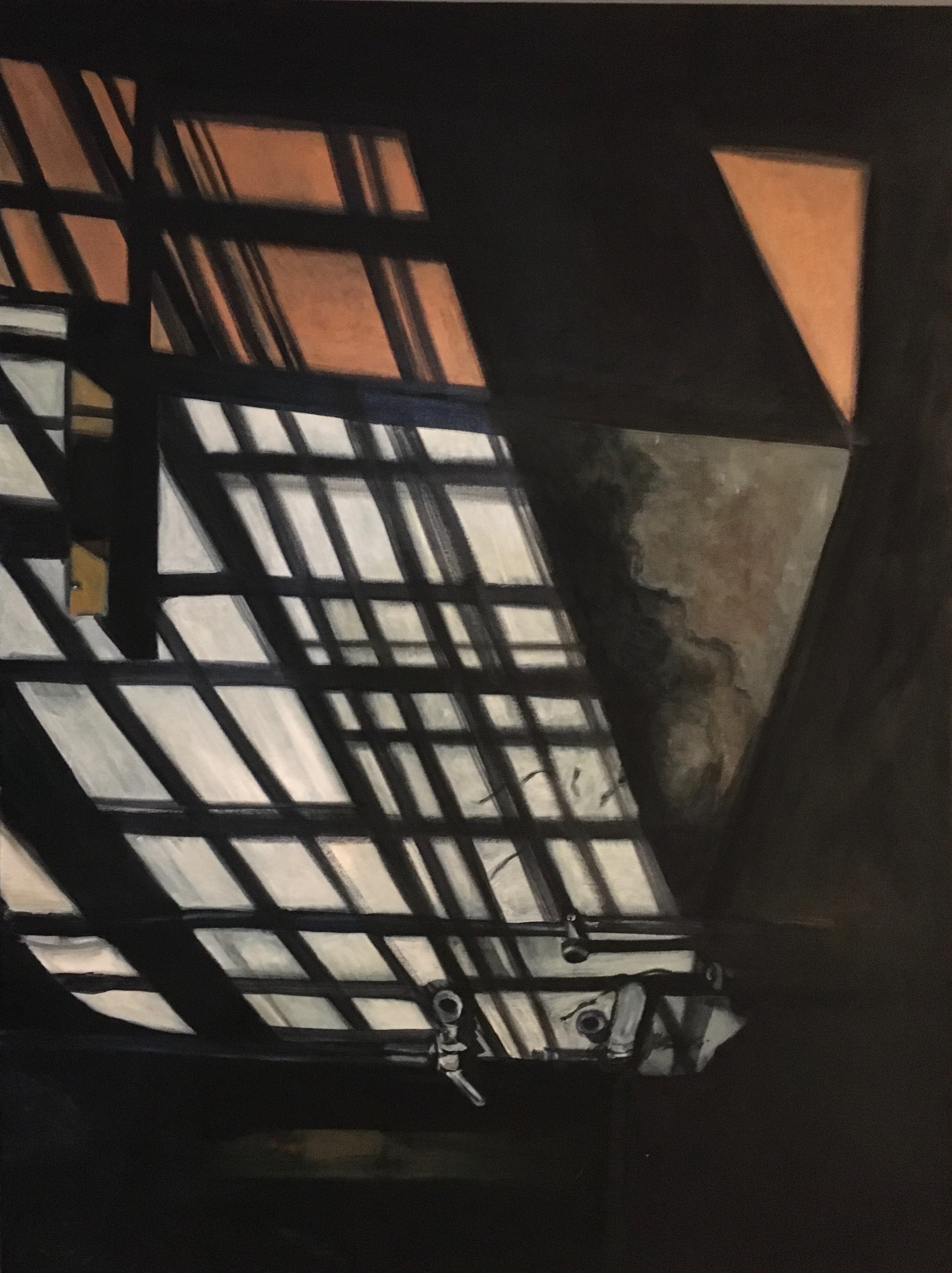 “Lockdown“ oil, 36 x 48 inches