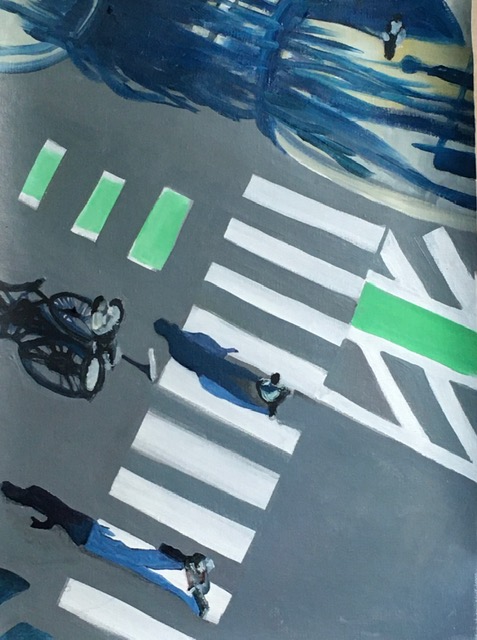 “Roadview“ oil, 12 x 16 inches