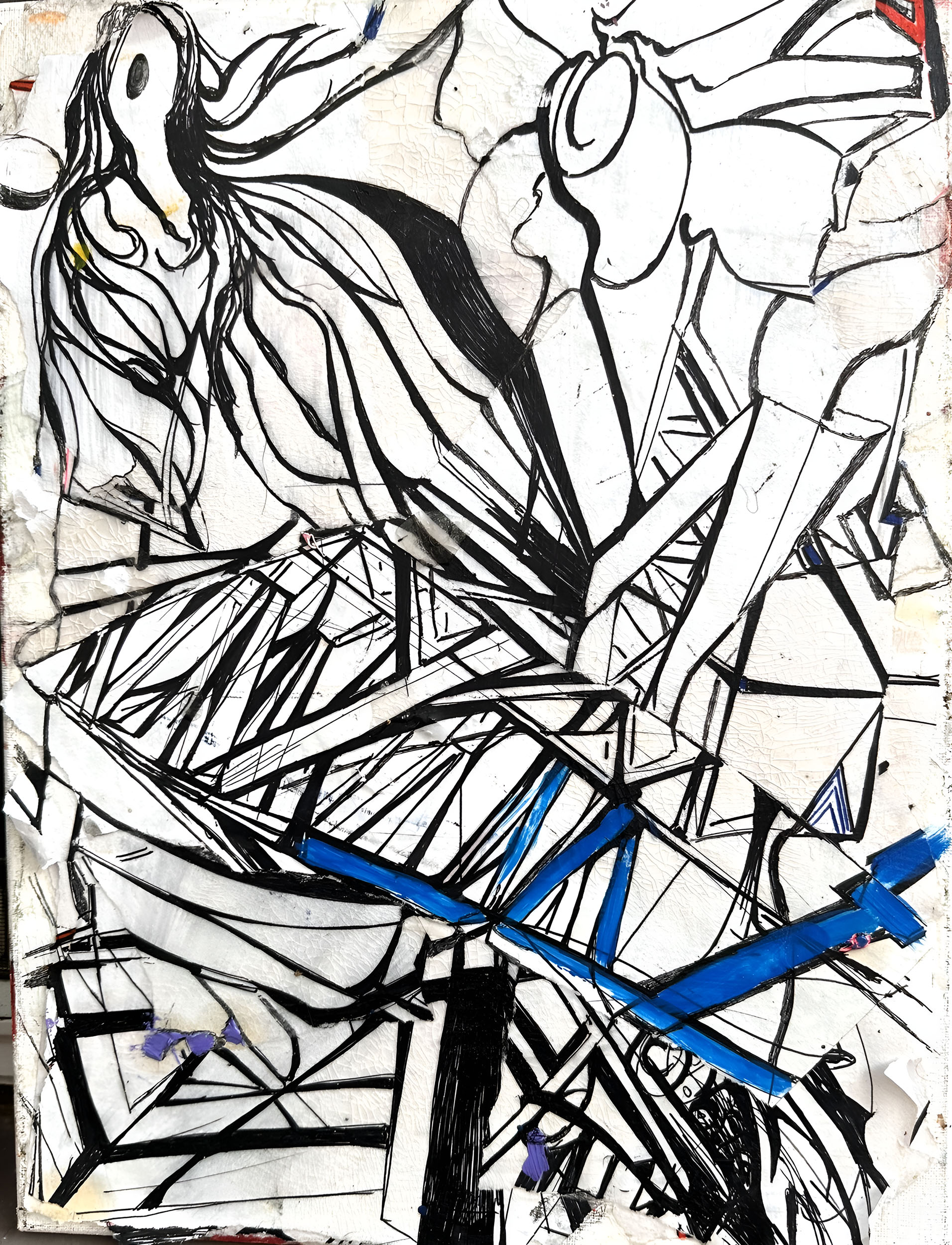 “Kensington Goddess” mixed media, 12” x 18”