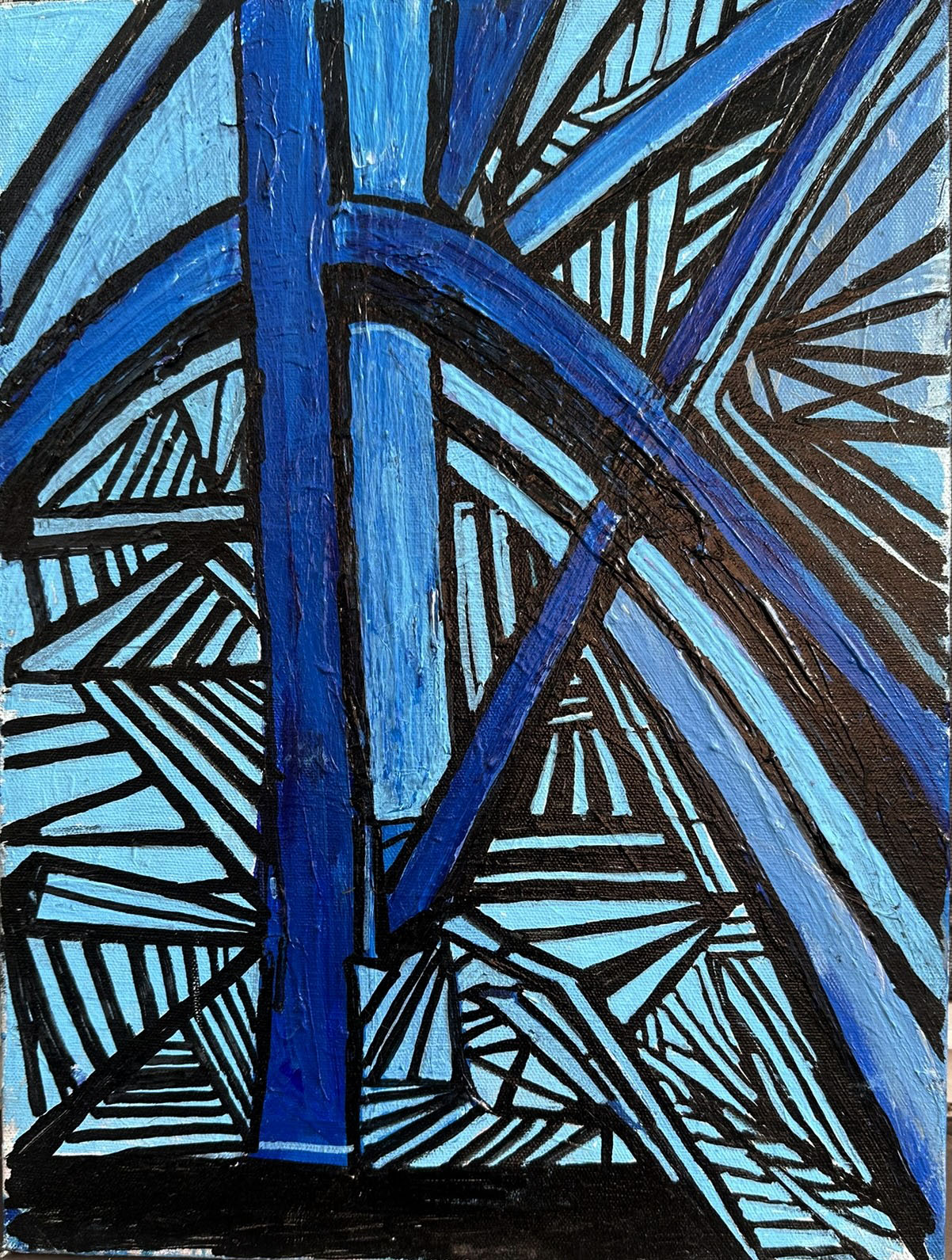 “Hallowed Lehigh and Kensington” acrylic on canvas, 12” x 18” 