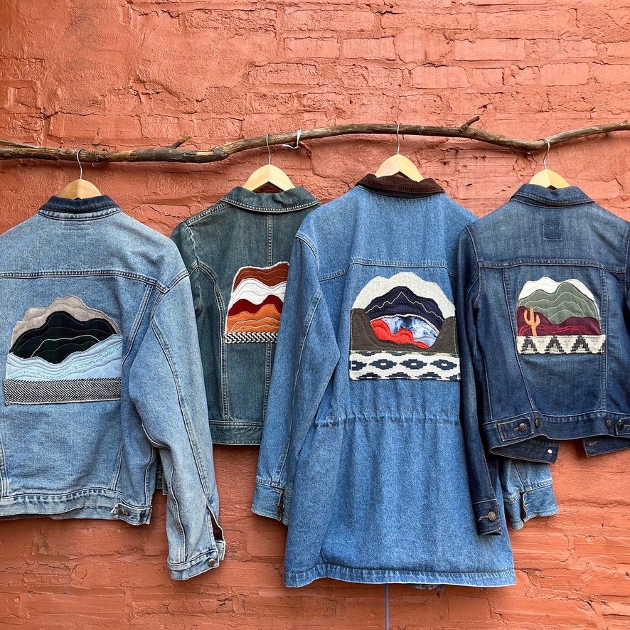 Wearable Art Each wearable piece I design has an original title and is one of a kind. This photo features pieces from the 2023 collection.