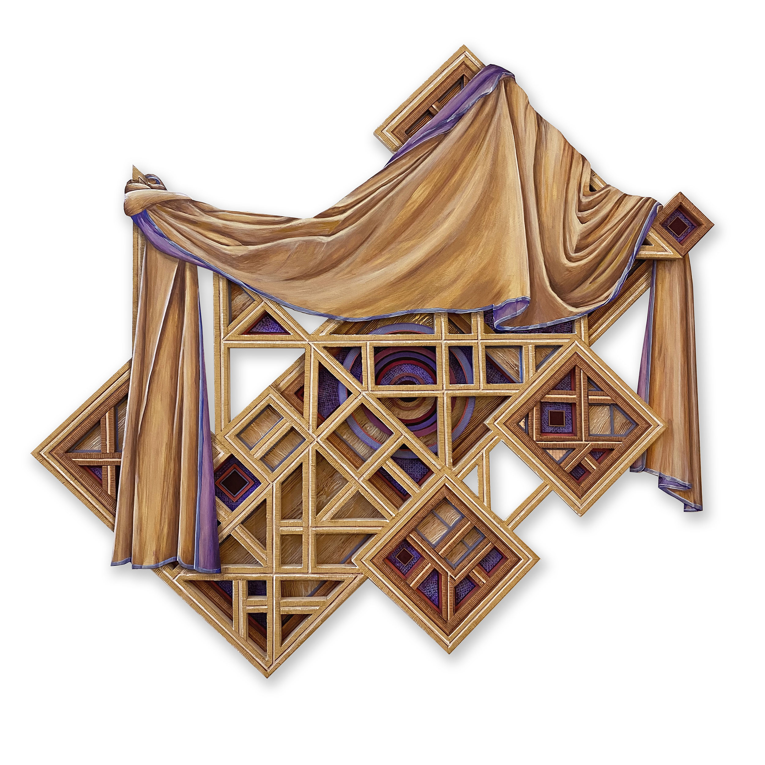 Trompe l'oeil Relief No. 9 | 40 x 40 x 2 inches