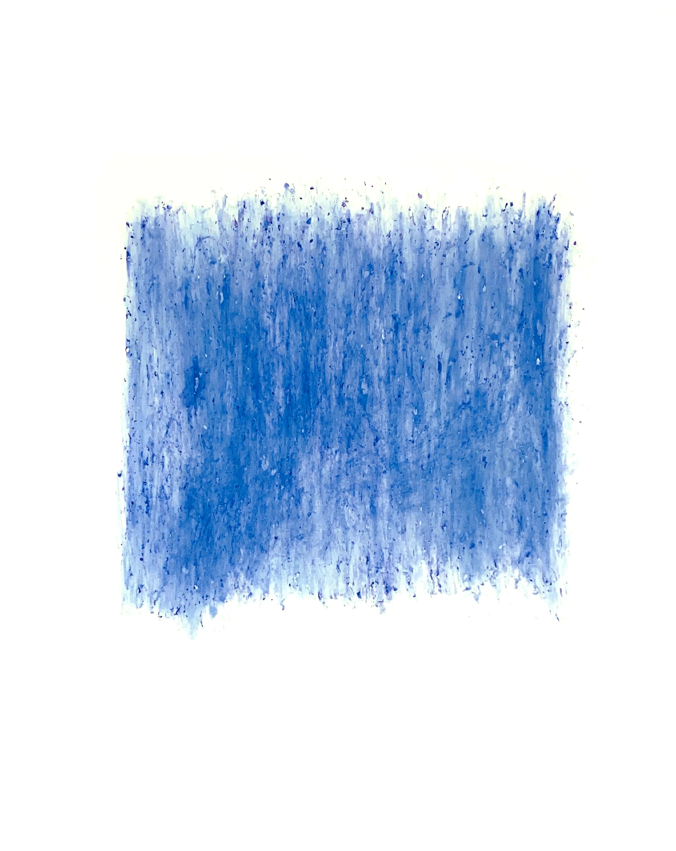 “Blue Hyacinth” Flower Petal Stain, 37" x 28"