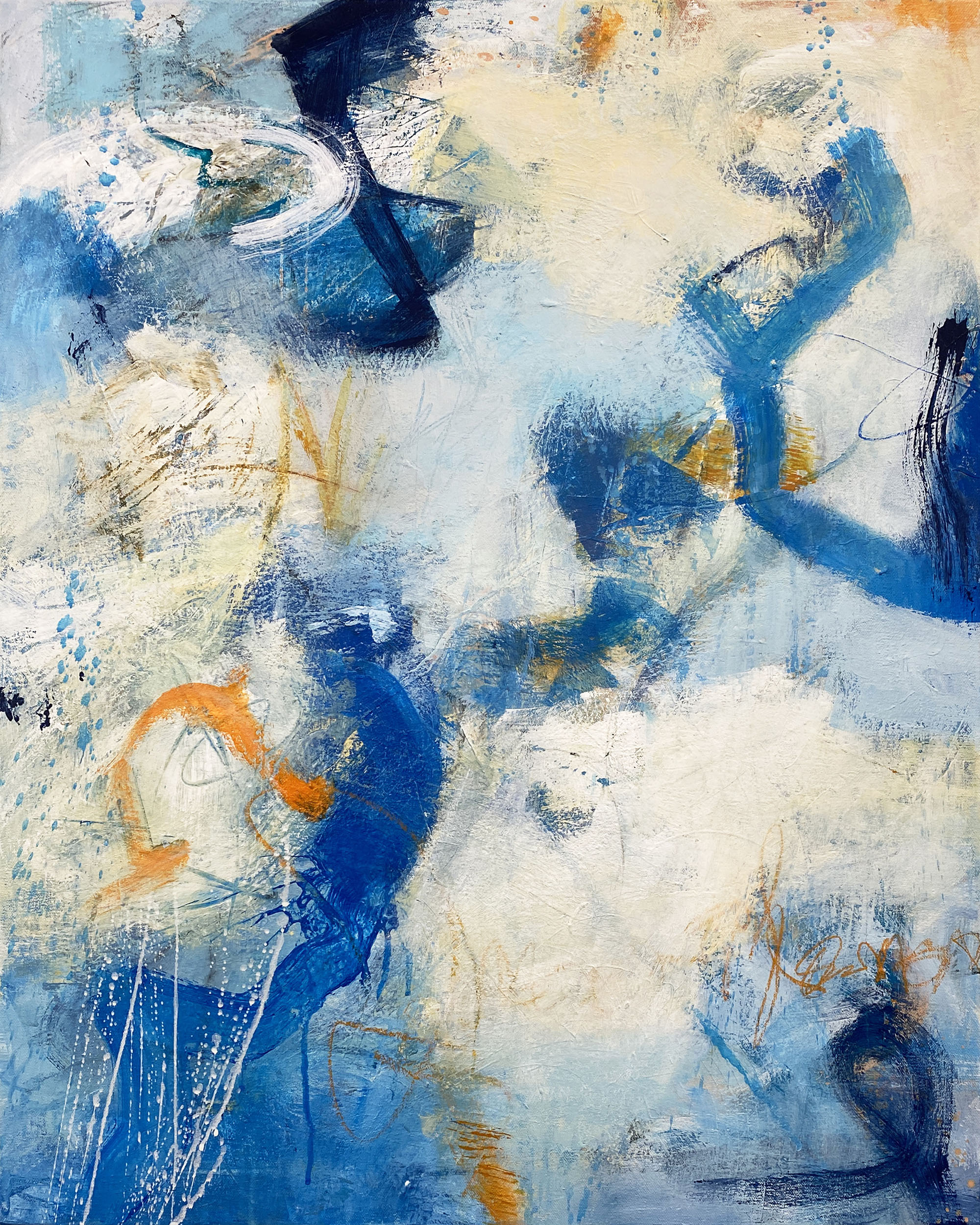 "Fascinating Rhythm" 2024, acrylic on canvas, 30" x 24"