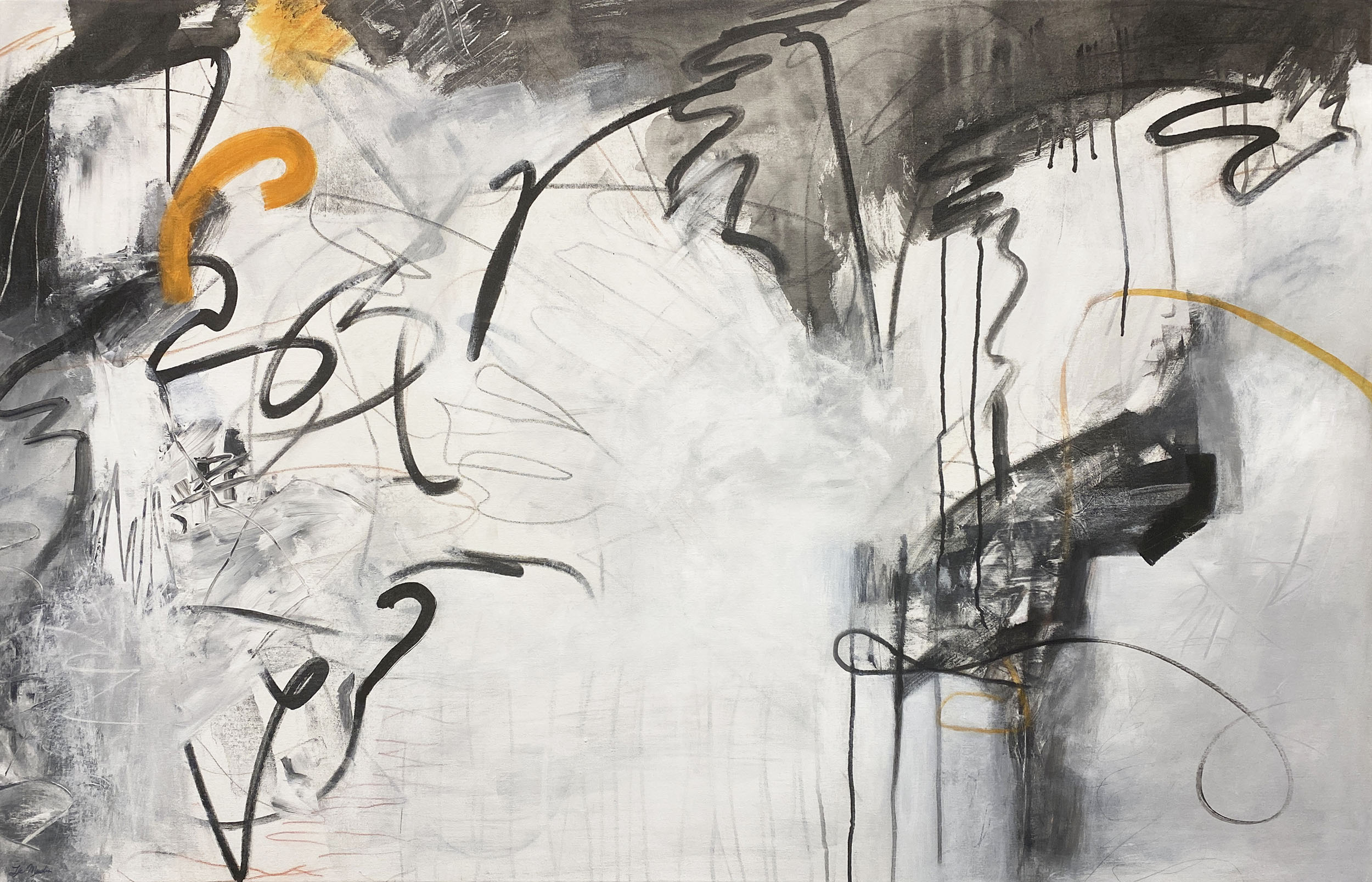 "The Roaring Twenties" 2024, acrylic on canvas, 36" x 56"