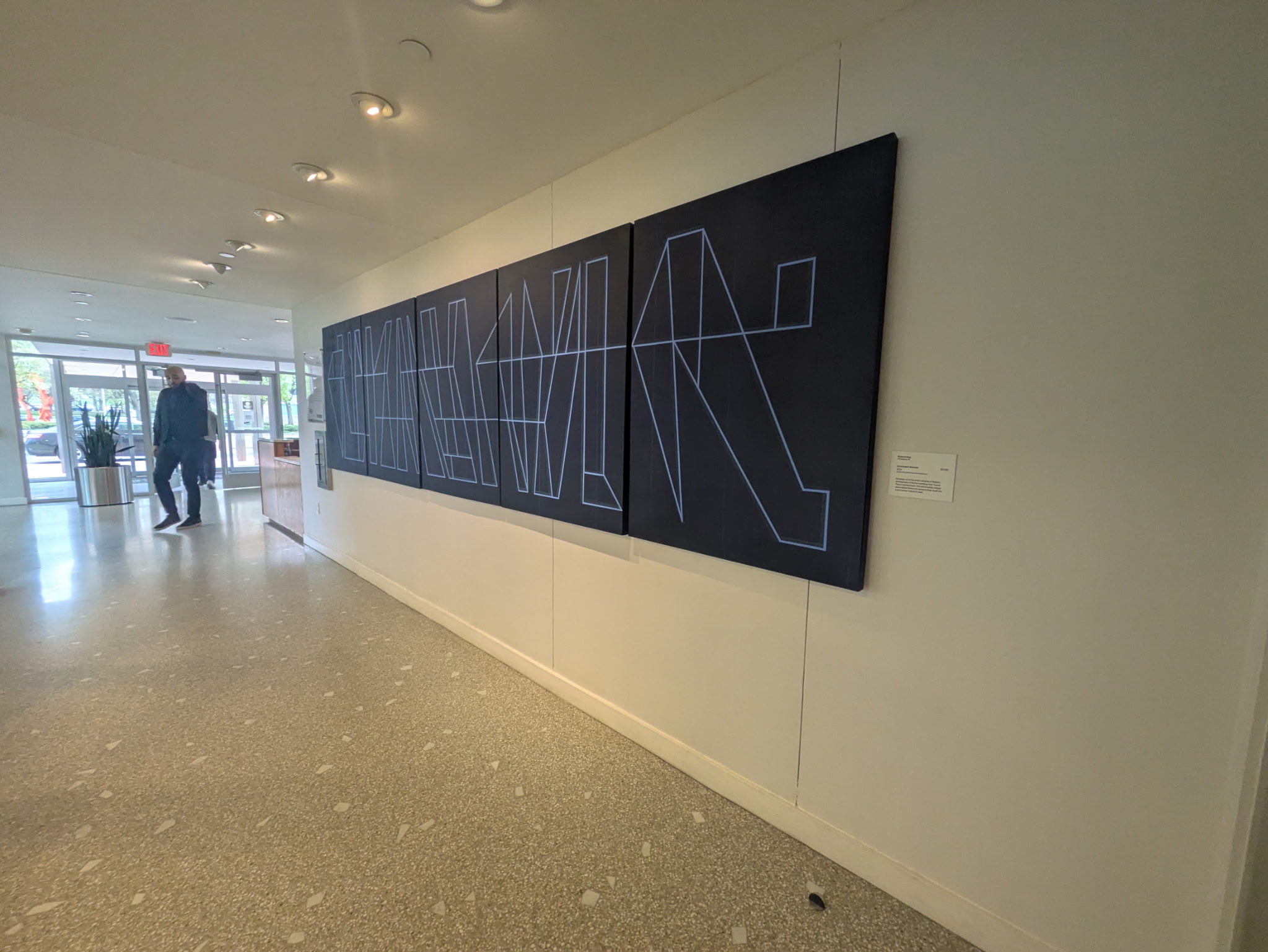 "Unintended Histories" 2024, Acrylic and colored pencil on wood panel