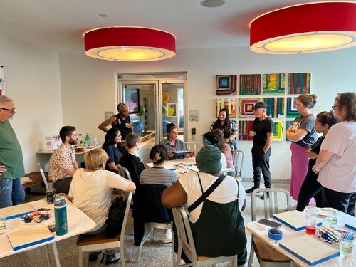 "Layered" Painting Workshop with Mia Fabrizio, July 19, 2025