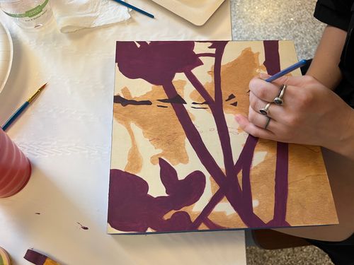 Layered Painting Workshop participant, July 19, 2025