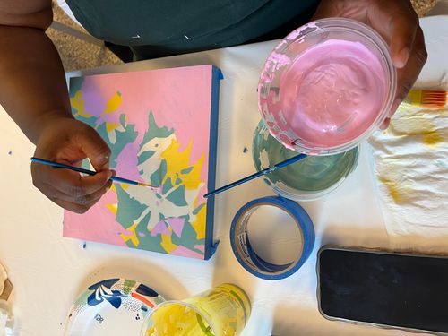 Layered Painting Workshop participant, July 19, 2025