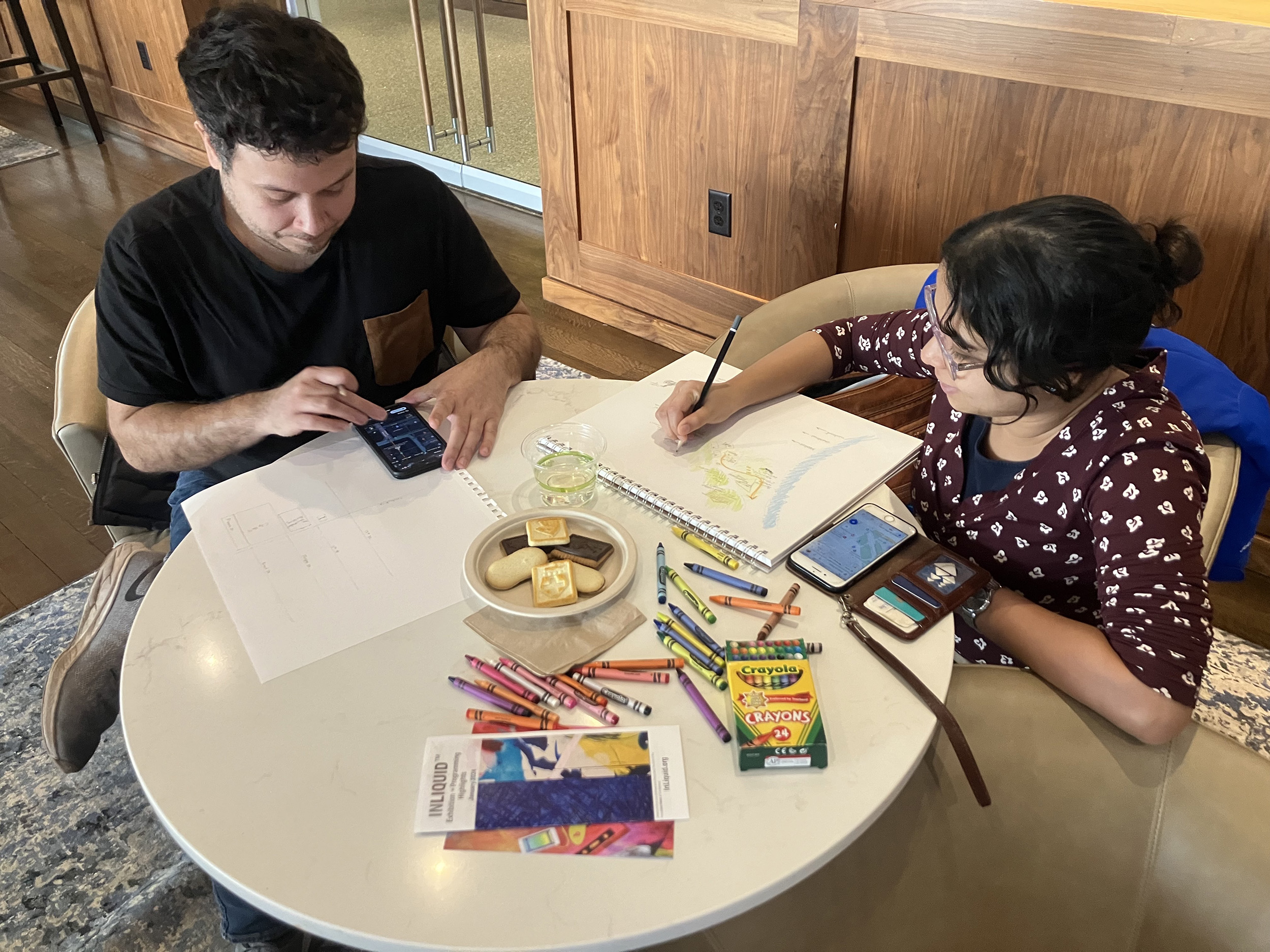 Participants in Richard King Mental Mapping Drawing Event, PTP Oar Pub, January, 2024