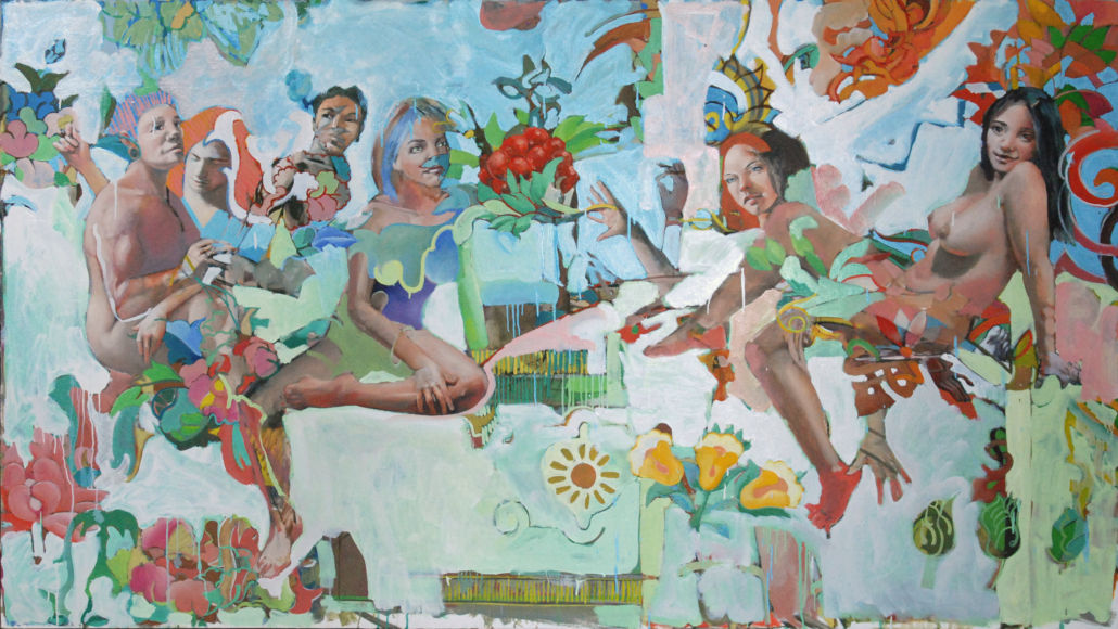 "Here" by Thomas Murray, oil on canvas, 48 x 84, 2012