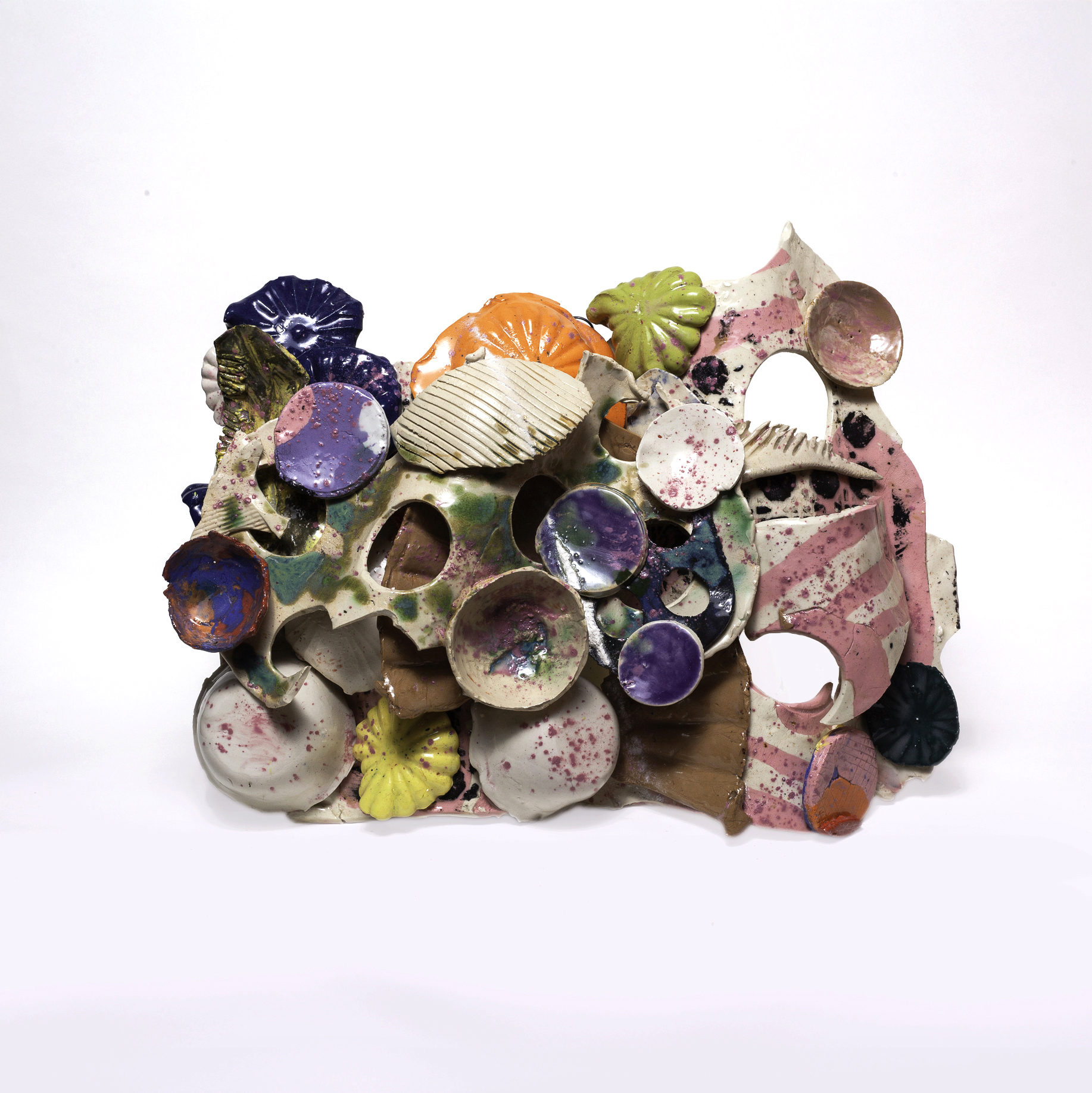 “Porcelain 4” glazed porcelain, 17” x 13" x 4"