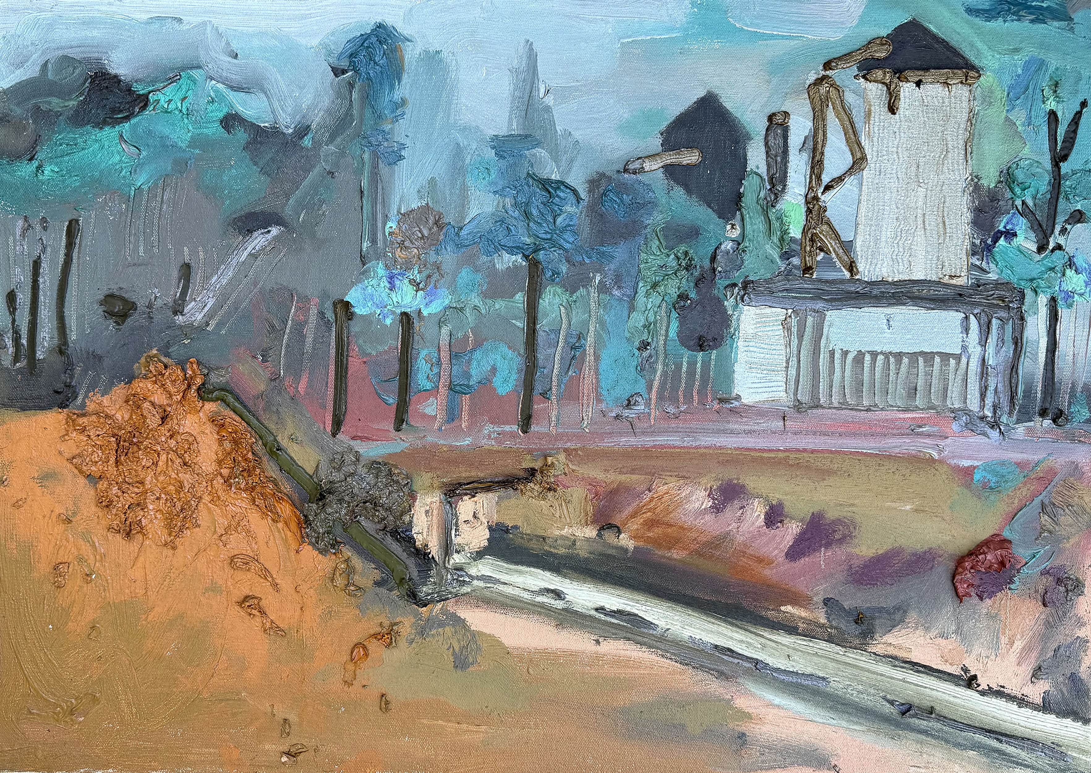 "Landscape #3" oil on canvas, 20" x 28"