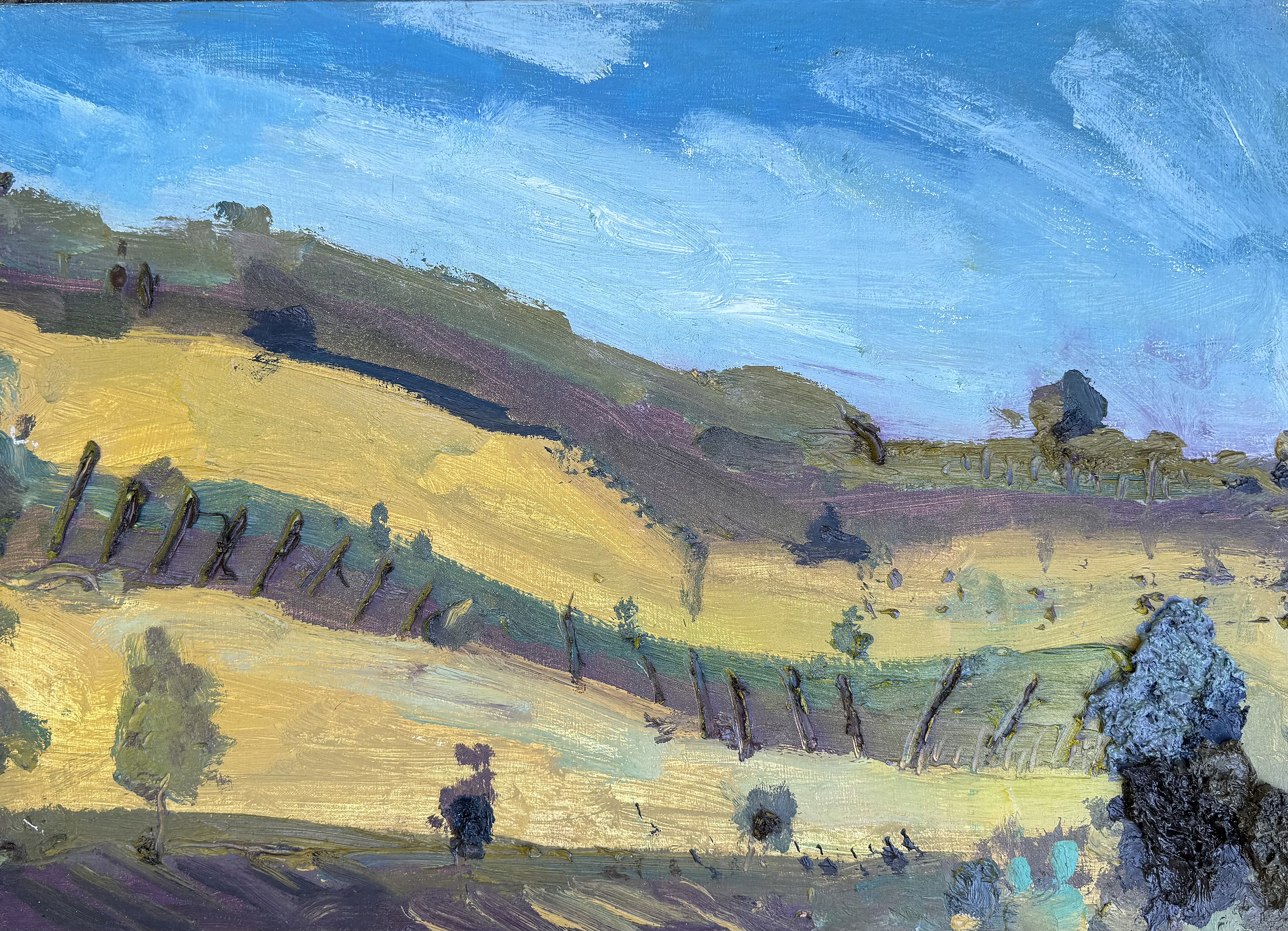 "Landscape #4" oil on canvas, 20" x 28"