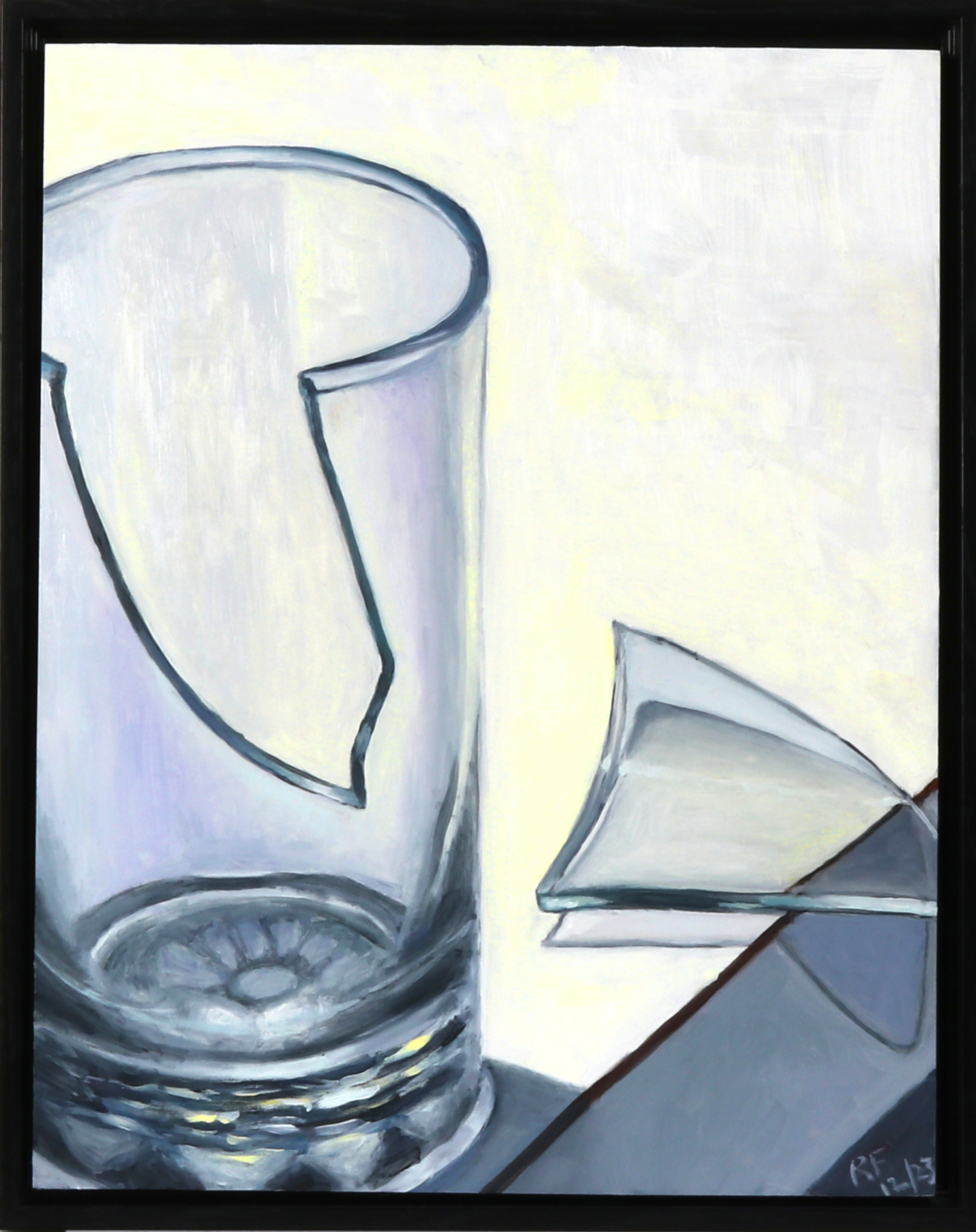“Glass and Shard 1223” Oil on canvas panel, 11” x 14”