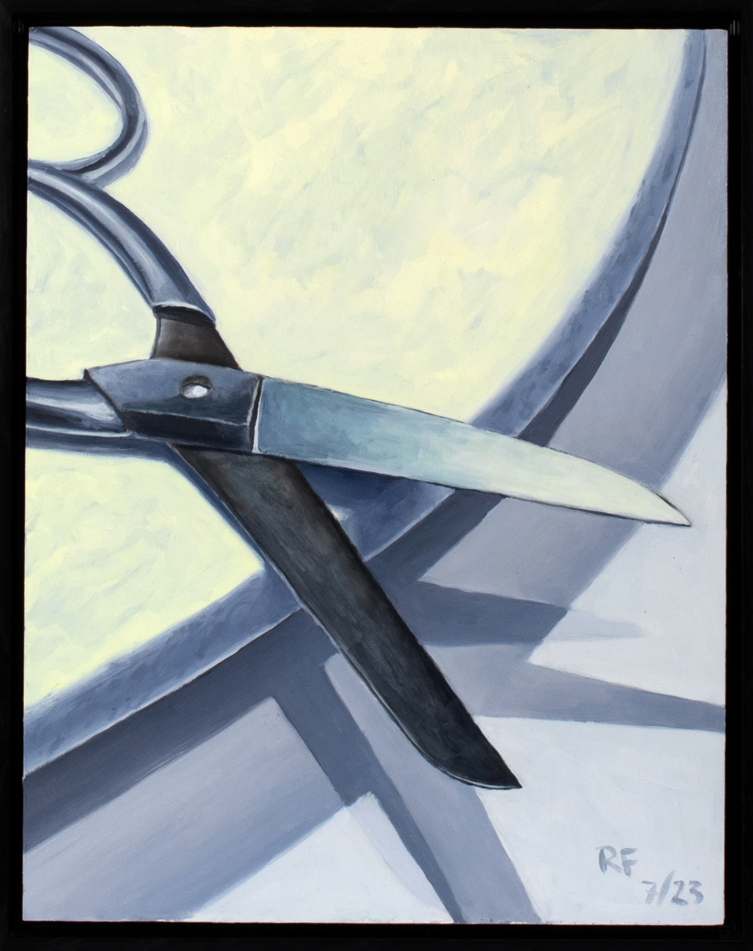 “Emily’s Scissors” Oil on canvas panel, 11” x 14”