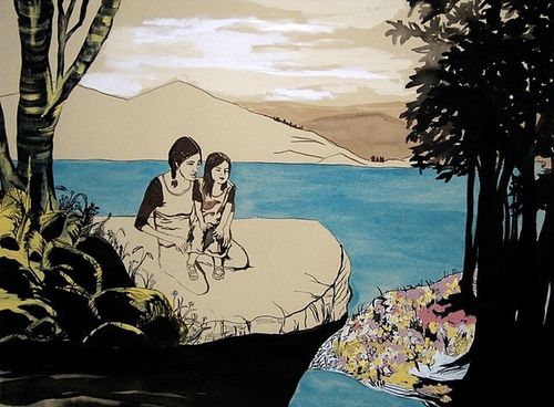 "Pegasus" Gouache and ink on paper, 22“ x 30”