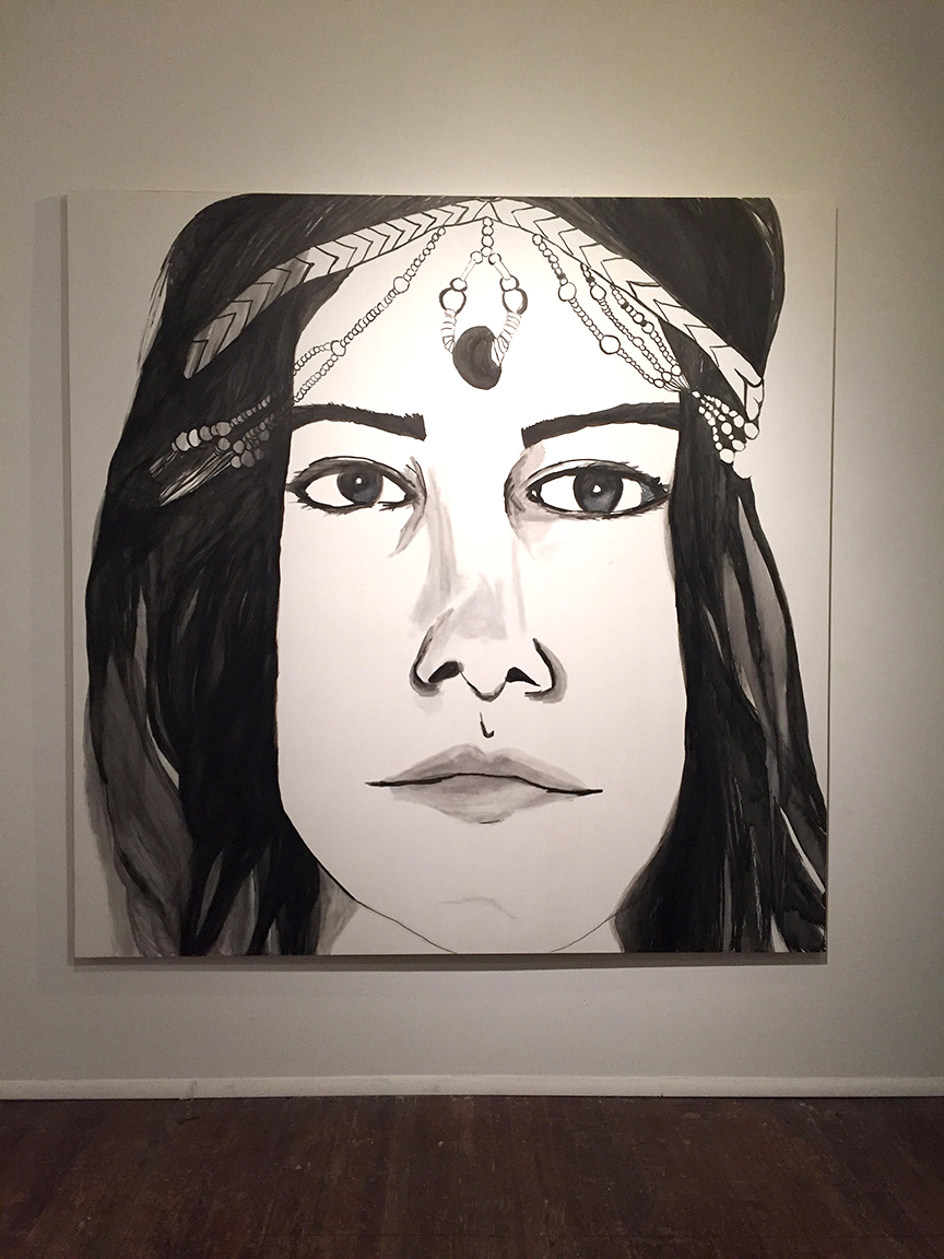 "Transformation of the Dionysian" Ink on wood, 8’ x 10’