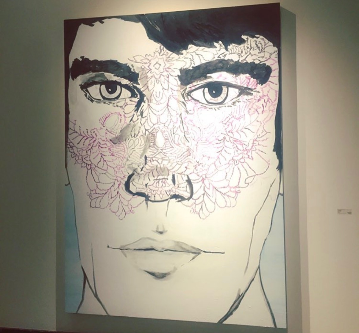 "Hinterweltler" Ink on wood, 8’ x 10’