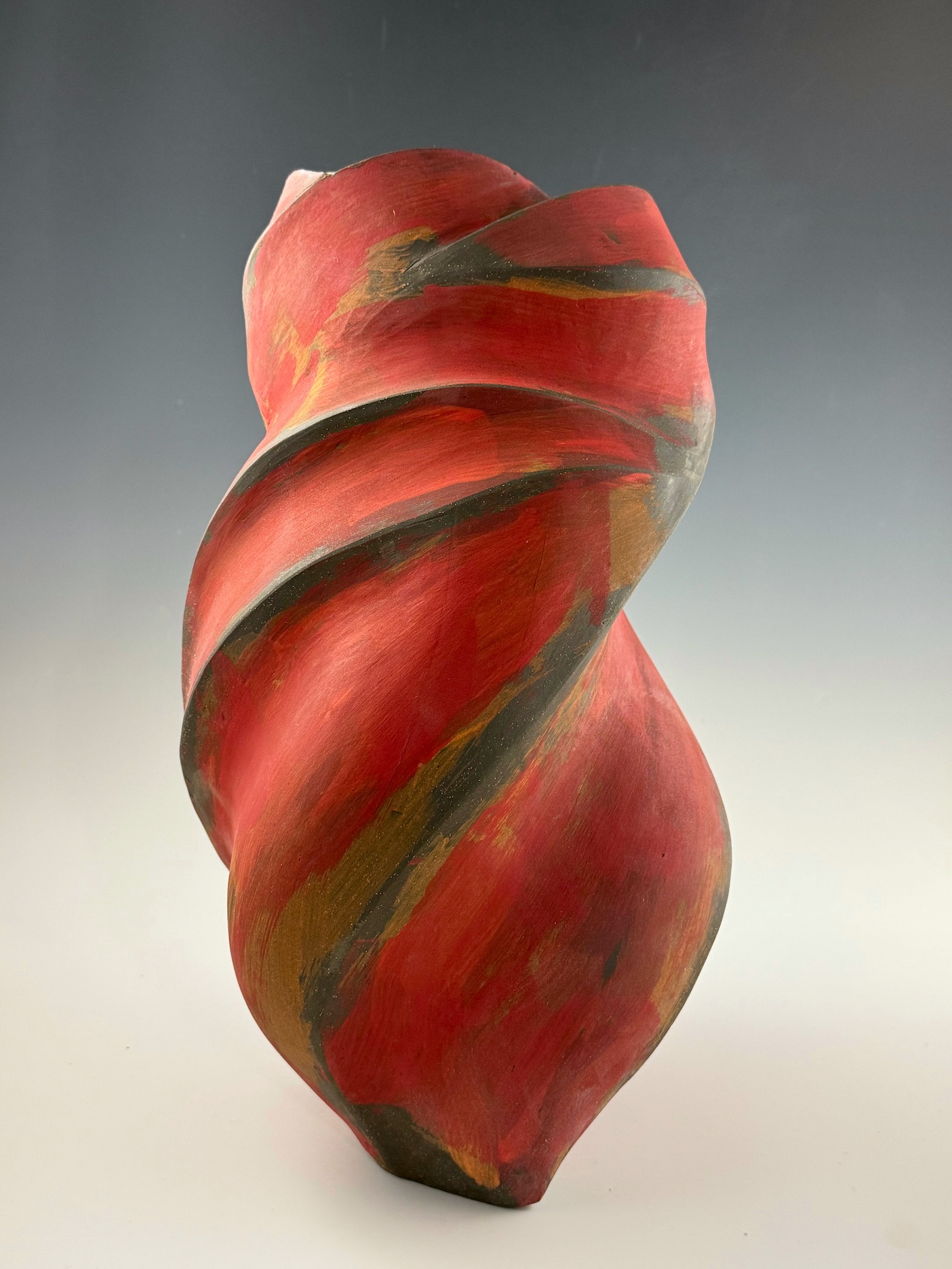 A Week in the Life, 2025, Ceramic: brown stoneware, glaze, underglaze, 16 x 12 x 10