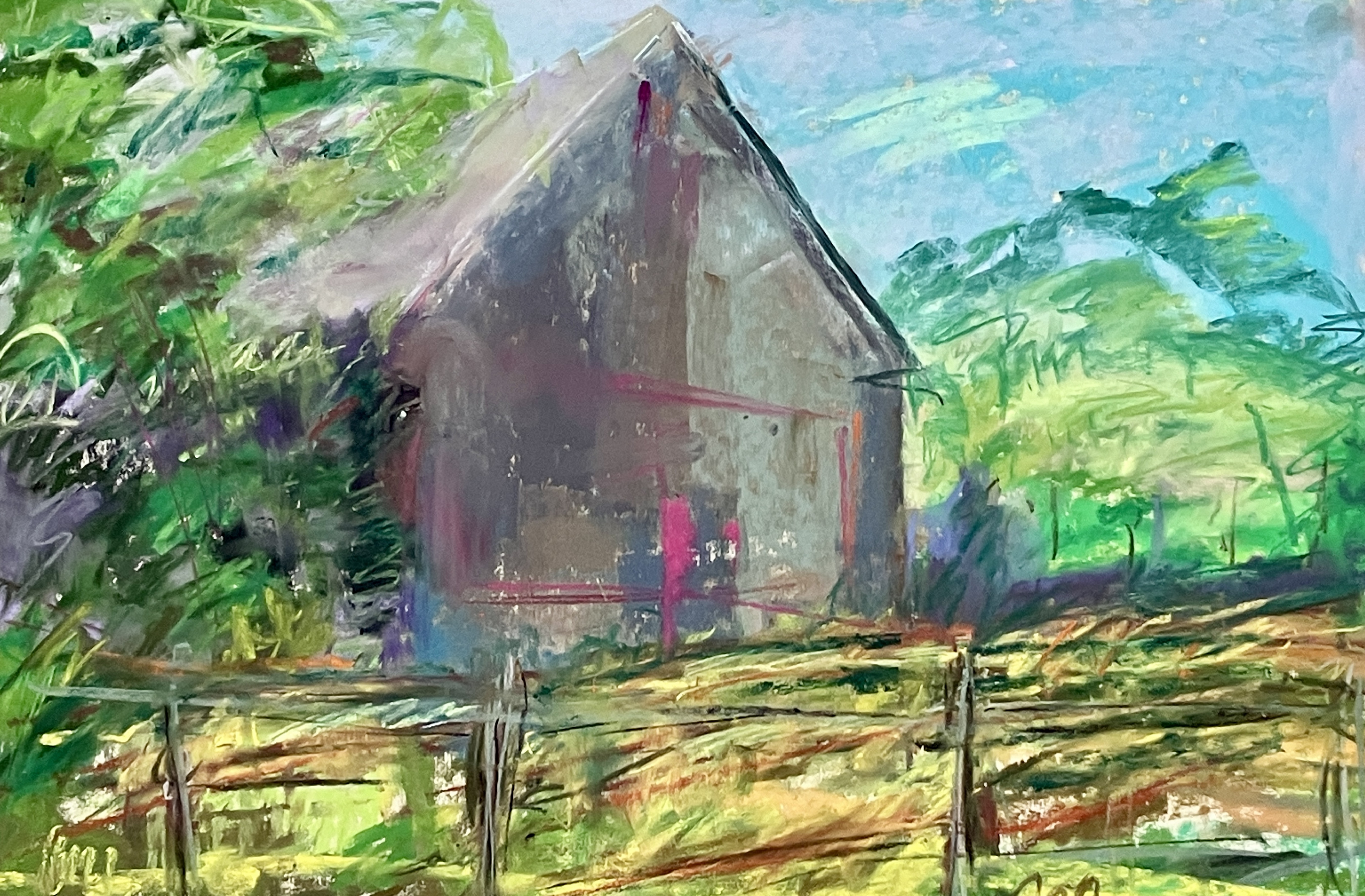 "Standing Tall" pastel on Paper, 11" x 14"