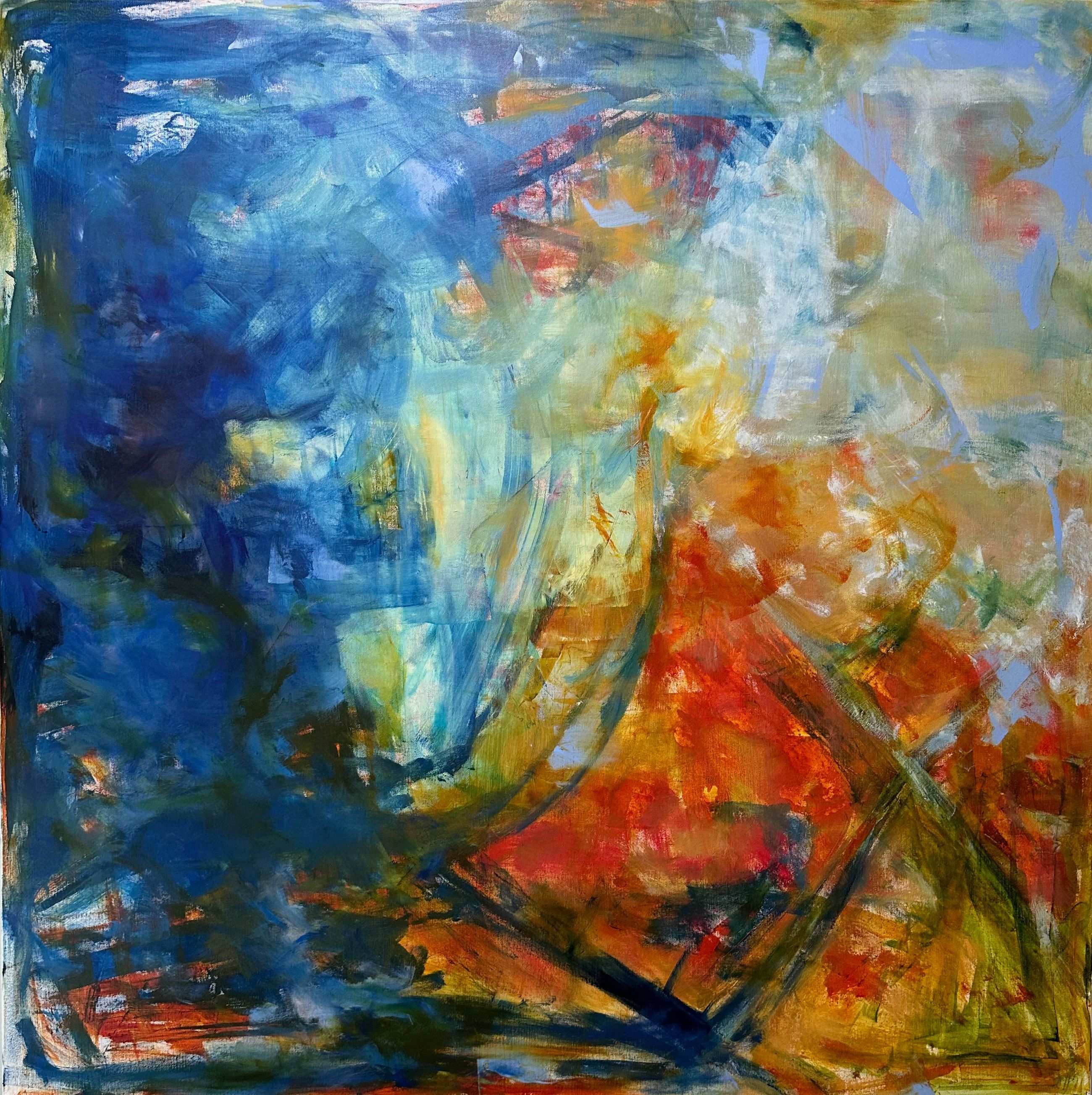 "The Root of Our Being" oil on canvas, 48" x 48"