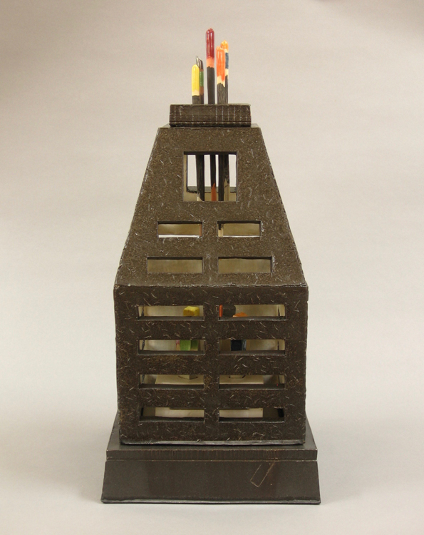 Benefits of Isolation, Ceramic, Clay and glazes, 18 x 8½ x 8½ inches 