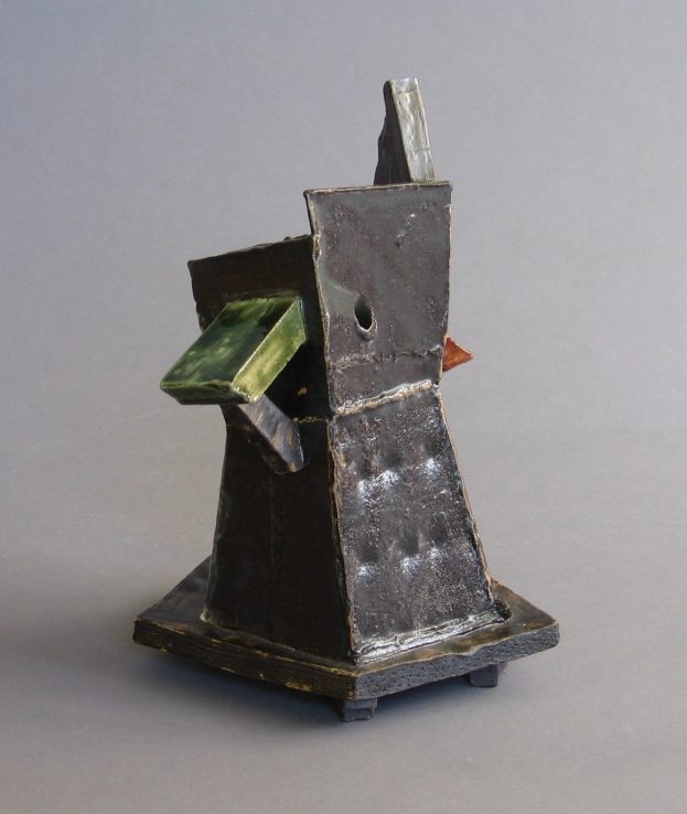  Boogie Fab (side view), Ceramic, Clay and glazes, 8½ x 6½ x 7½ inches