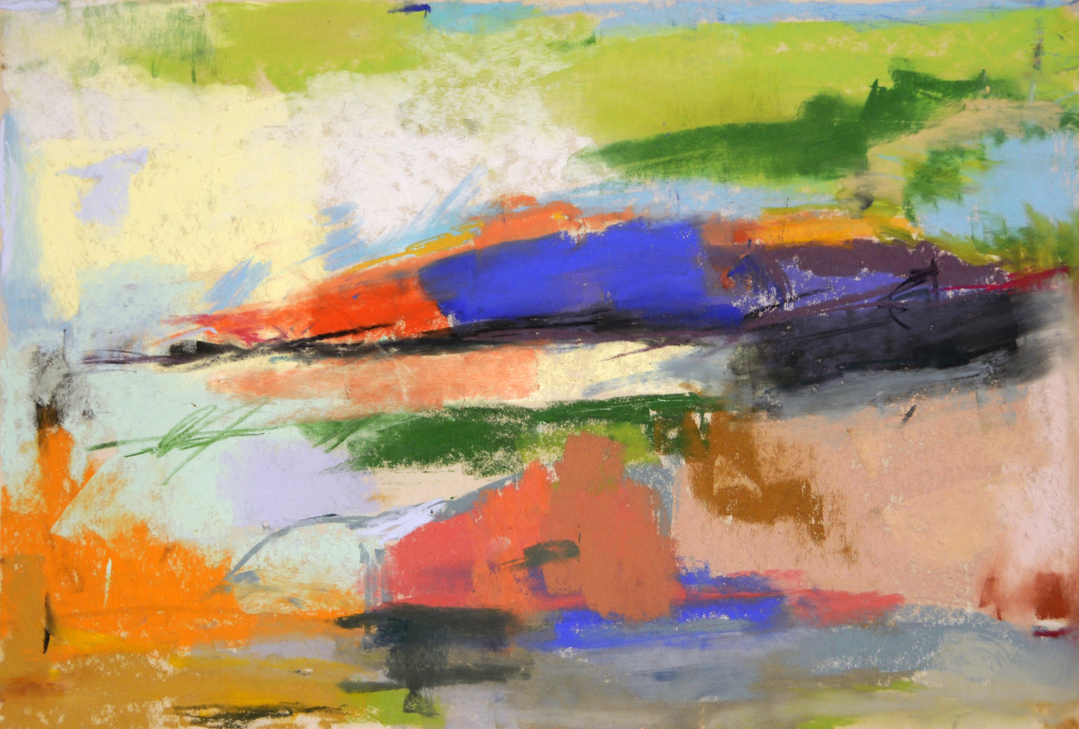 Chicken Coop | 2024, soft pastel on paper, 12 x 14 inches