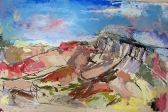 Georgia's Country | 2024, soft pastel on paper, 12 x 14 inches