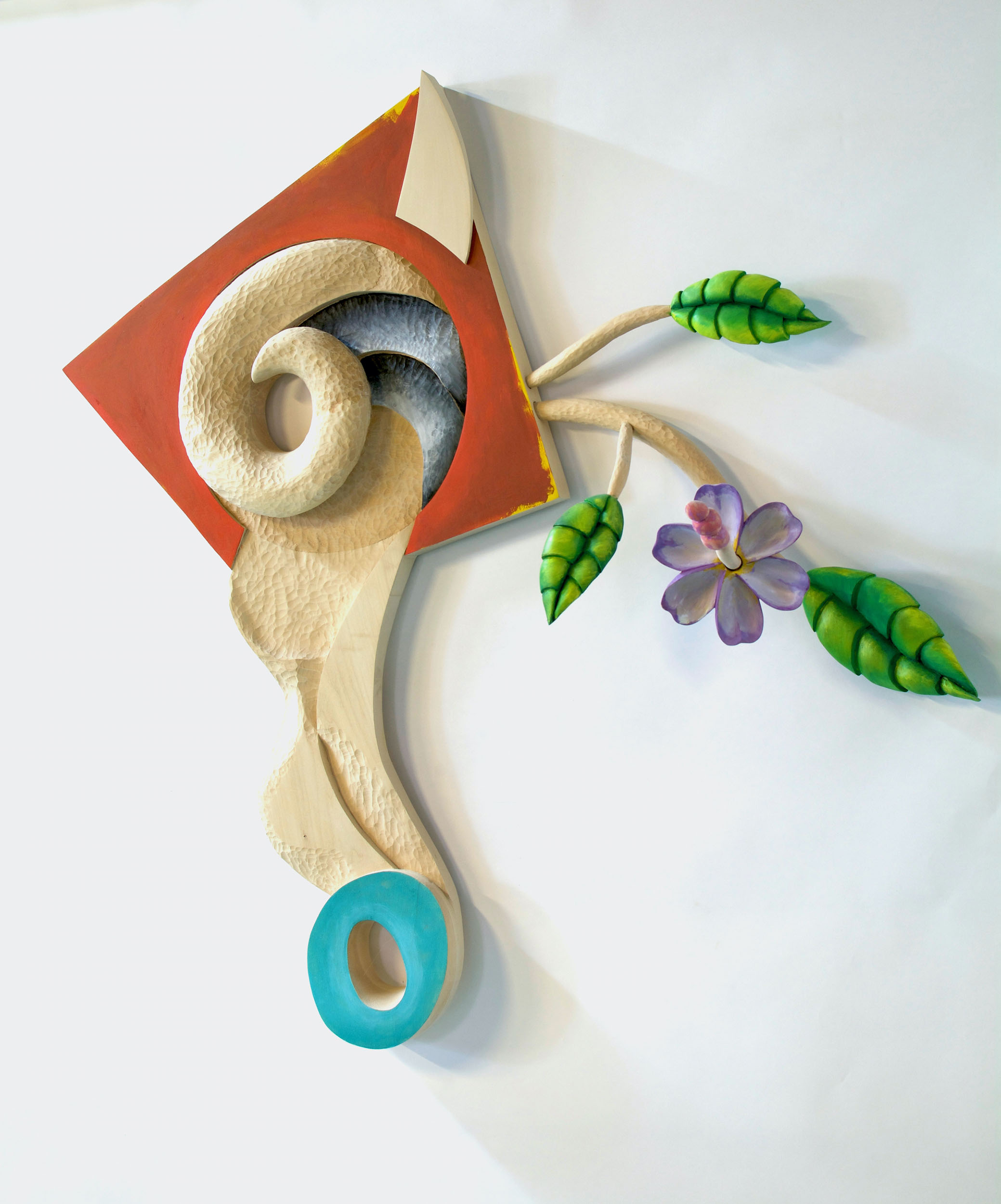 "Bouquet" 2017, acrylic on wood, 60” x 60” x 17”