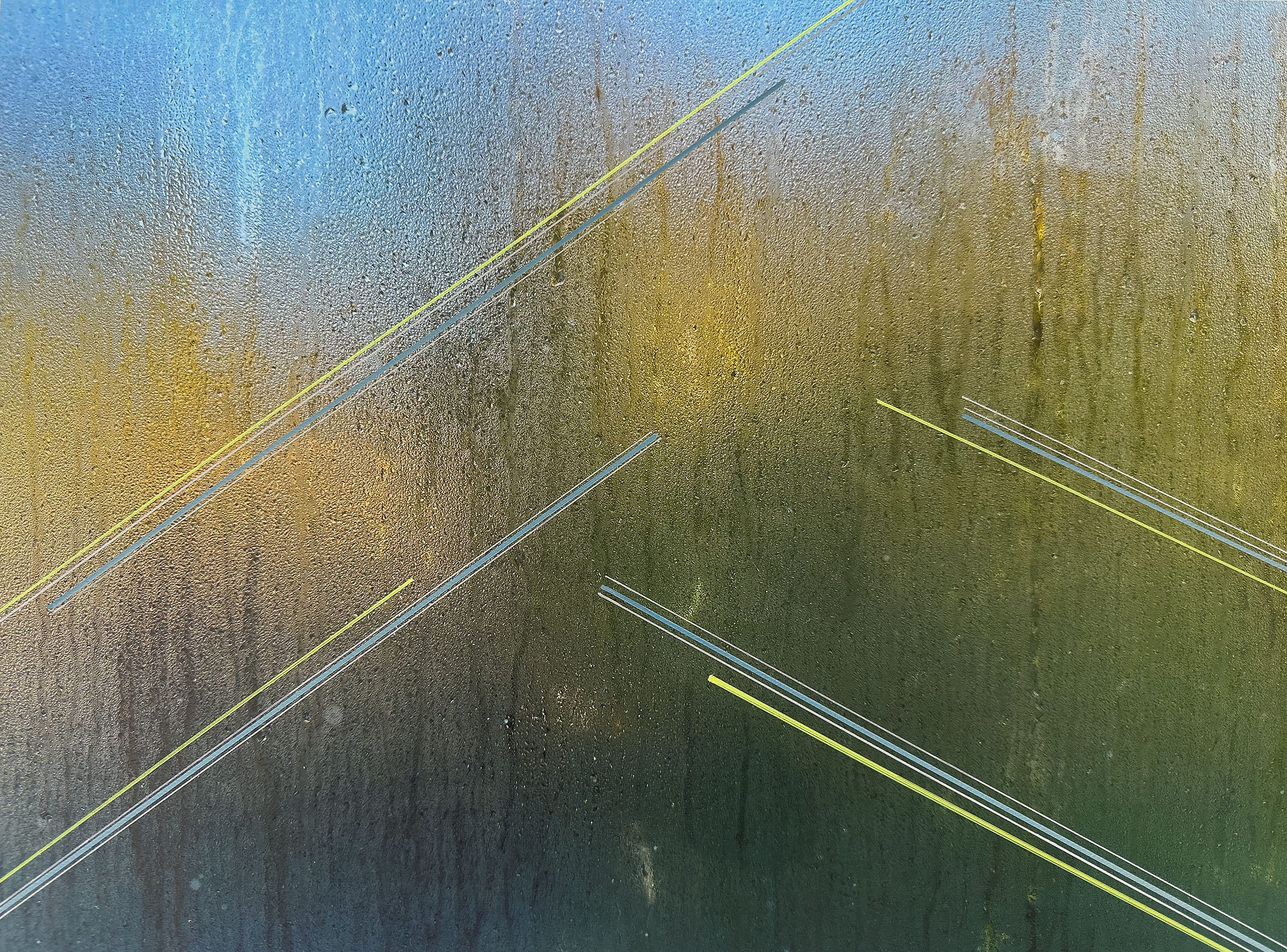 Marking Ephemera 8 | Pigment Ink Print on Archival Paper with Gel Pen and Paint Marker, 16” x 20”