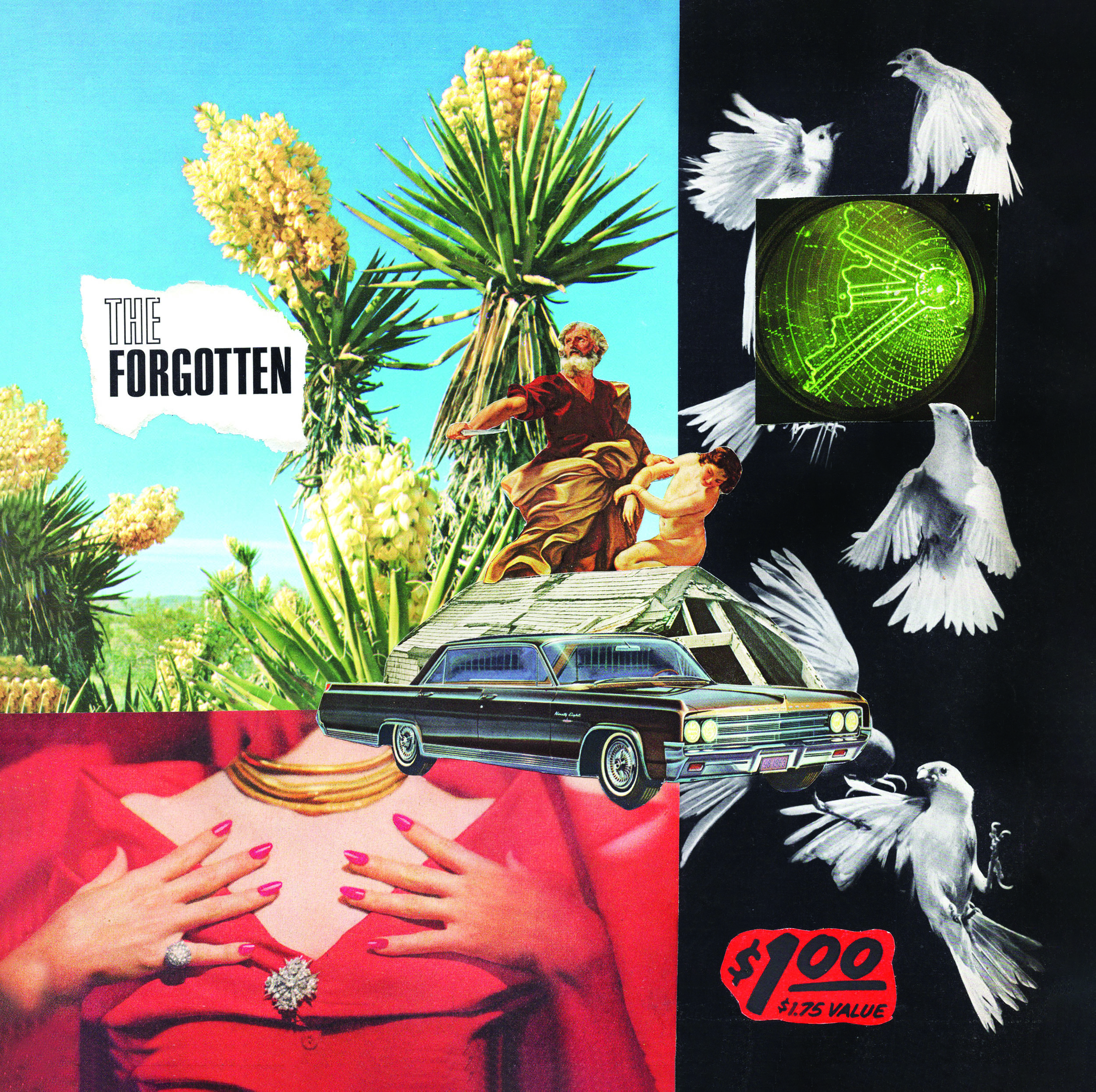 "The Forgotten" analog collage, 10 x 10 inches