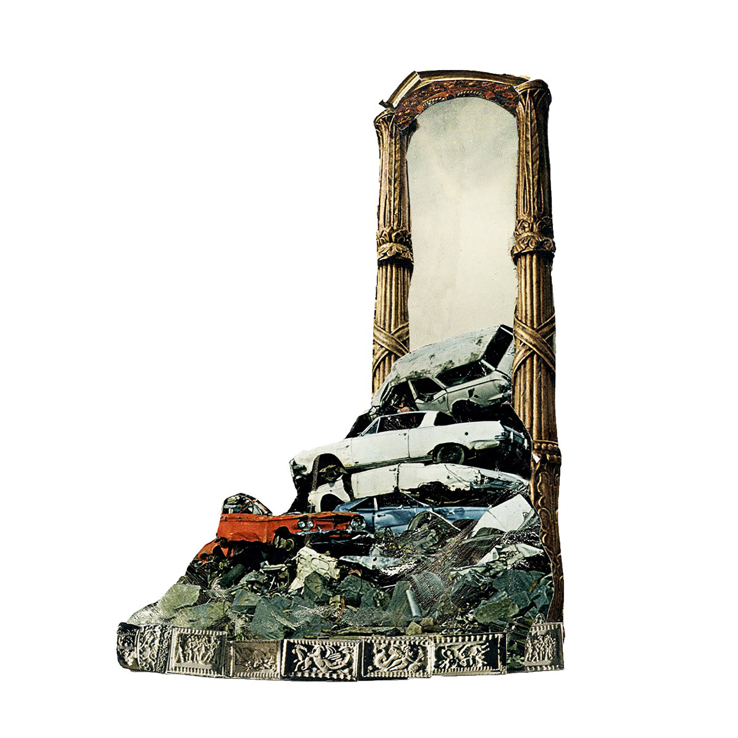 "The Portal" analog collage, 10 x 7 inches