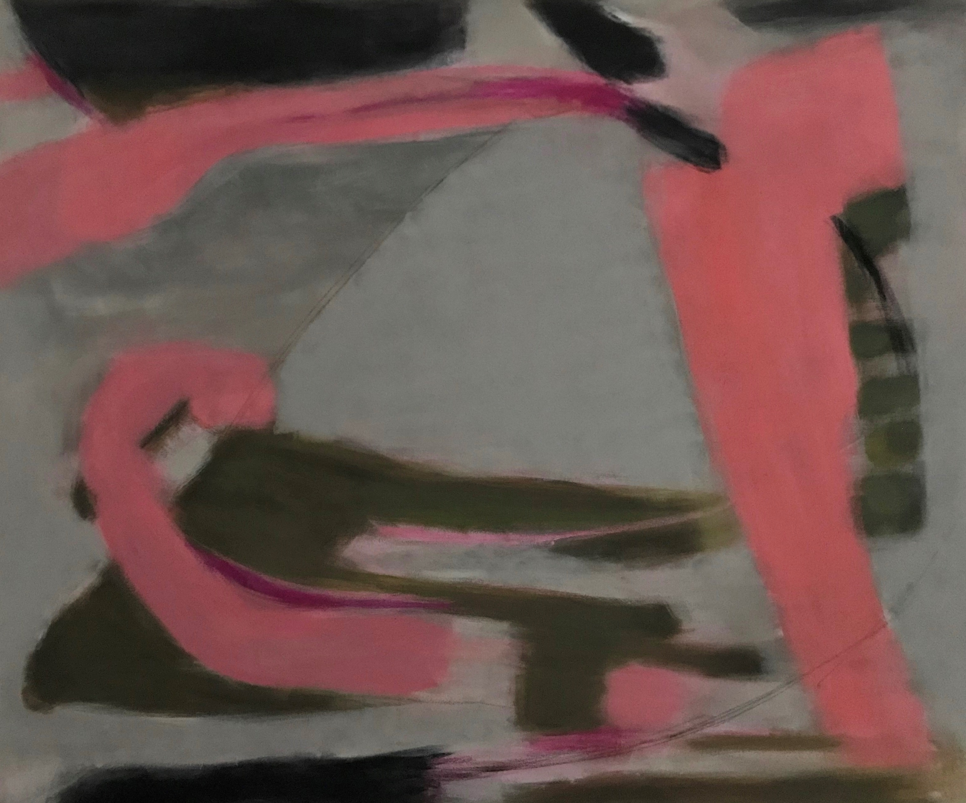 “Ischia” 2024, painting, acrylic on canvas, 48” x 40”