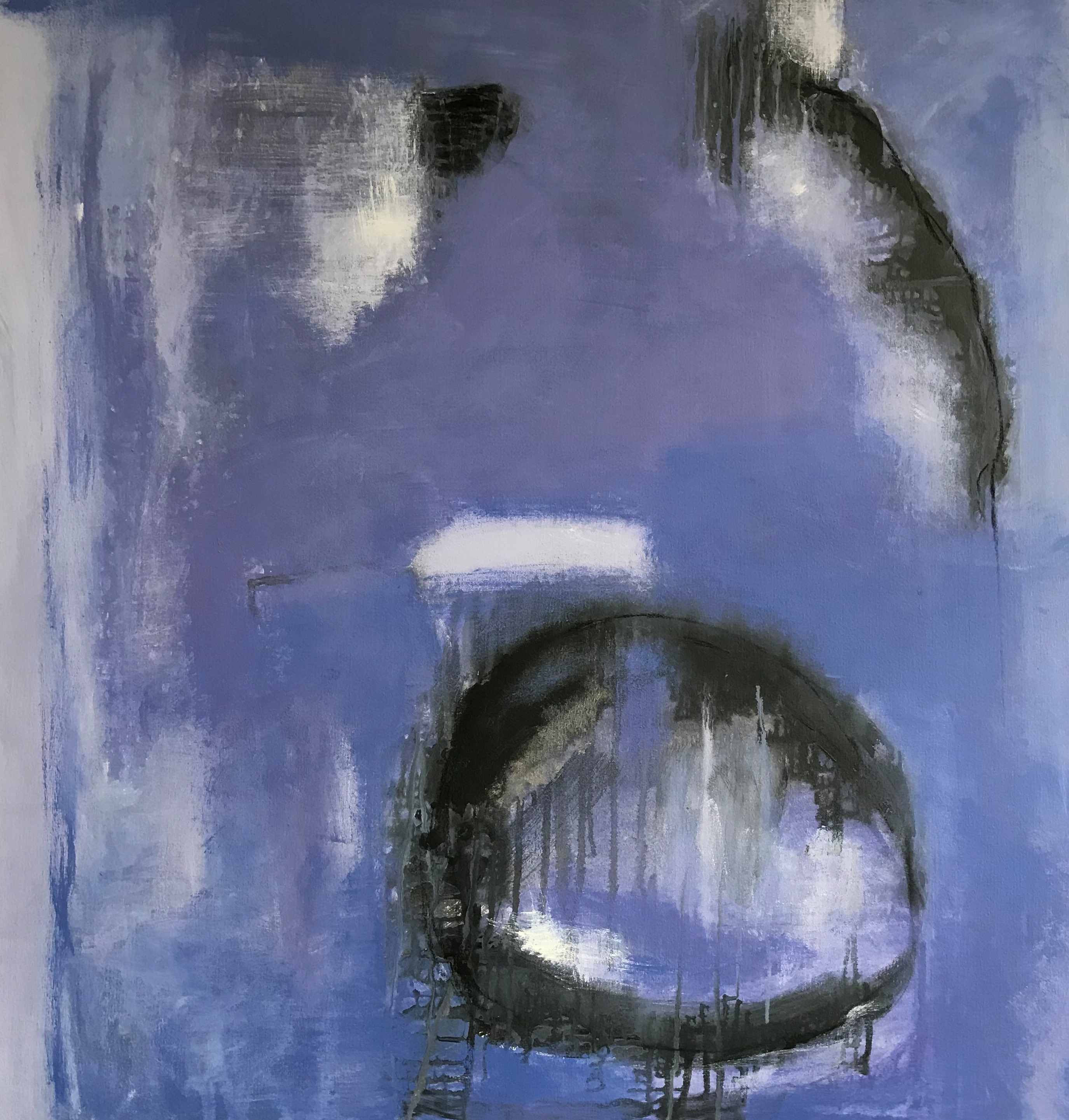 “Faces” 2021, painting, acrylic on canvas, 36” x 38”