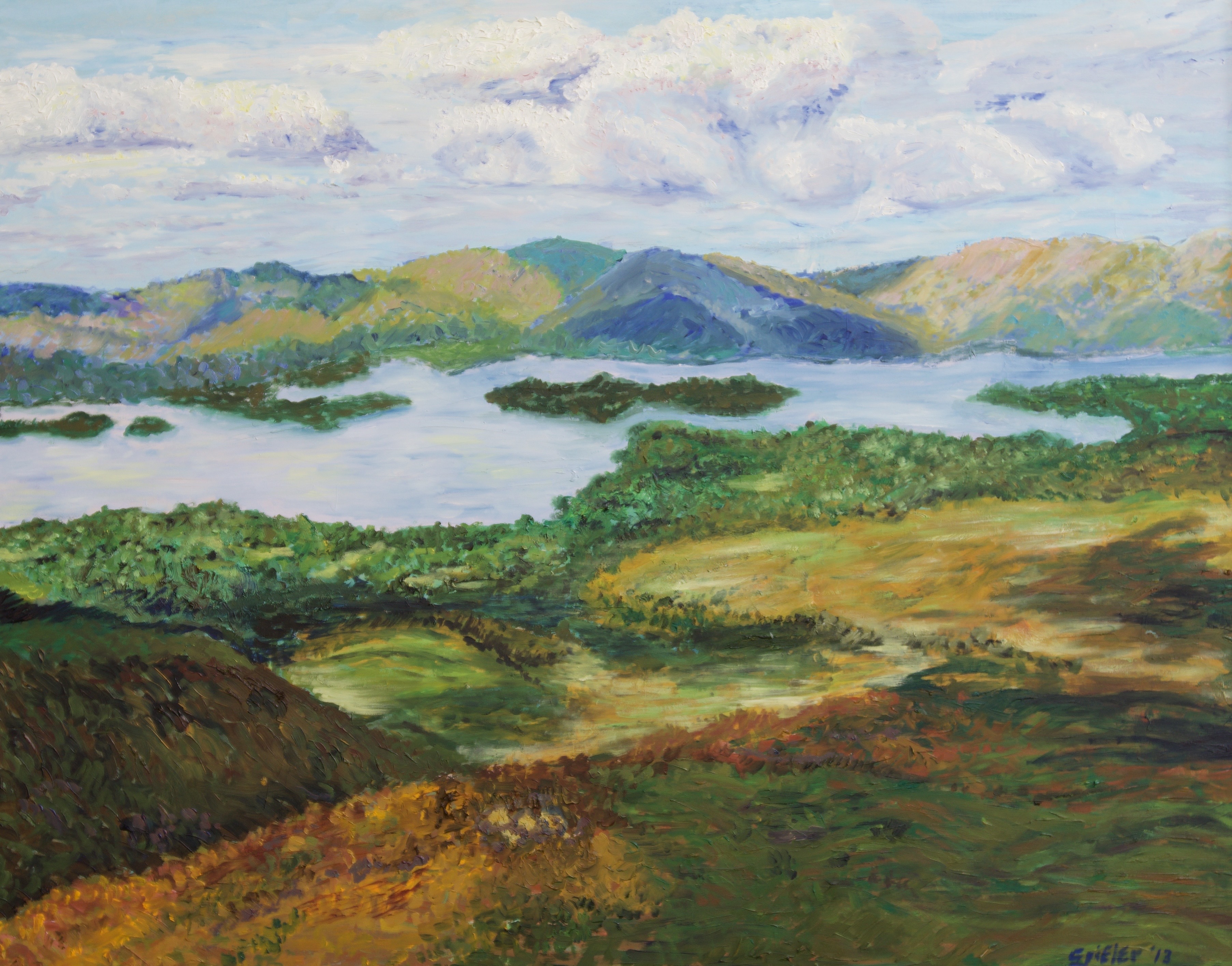 “Kinane’s Scottish Dream” 2012, painting, oil on canvas 24 x 30 inches 