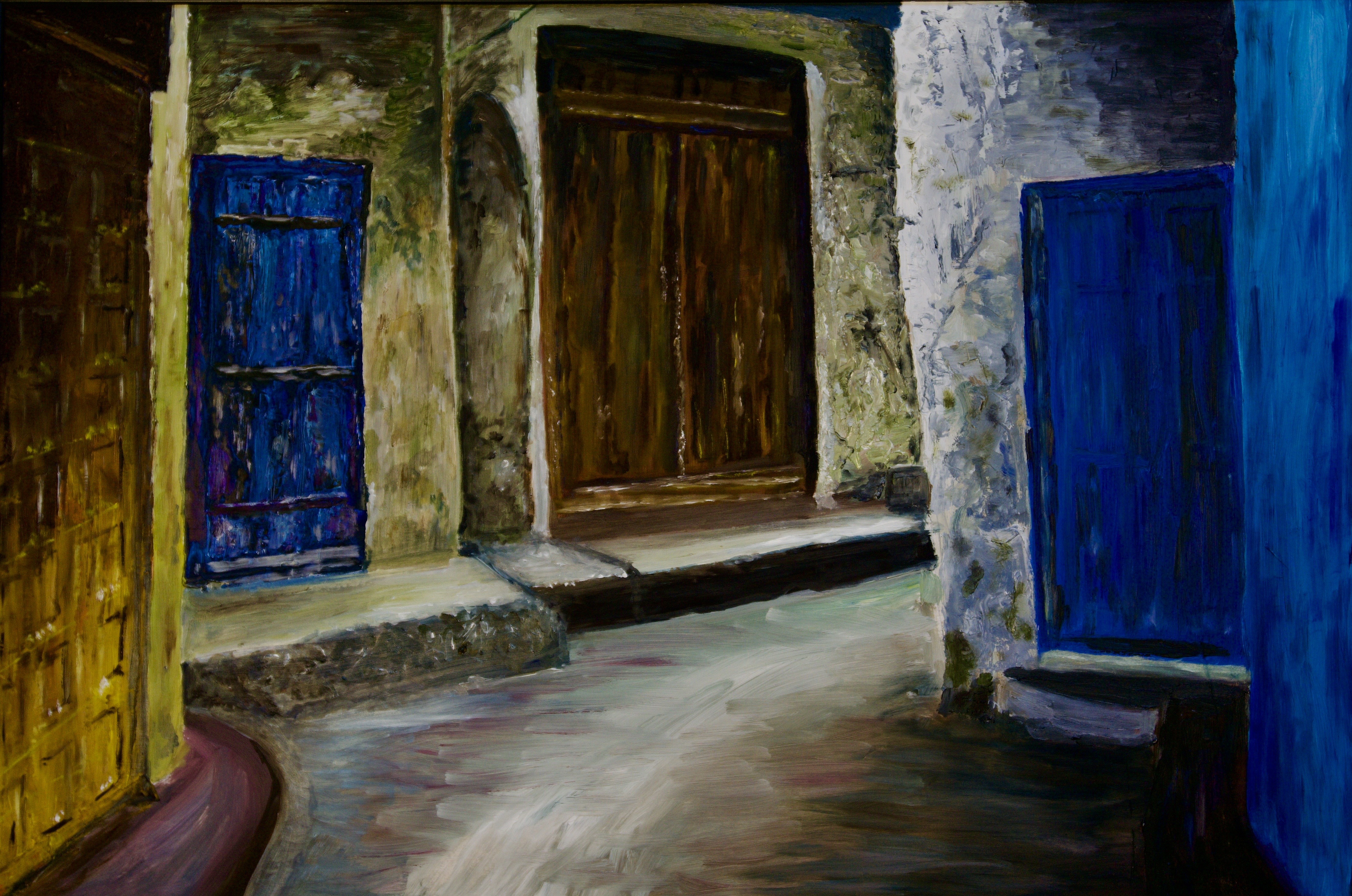 “Intrigue" 2018, painting, oil on board 36 x24 inches “Intrigue" 2018, painting, oil on board 36 x24 inches