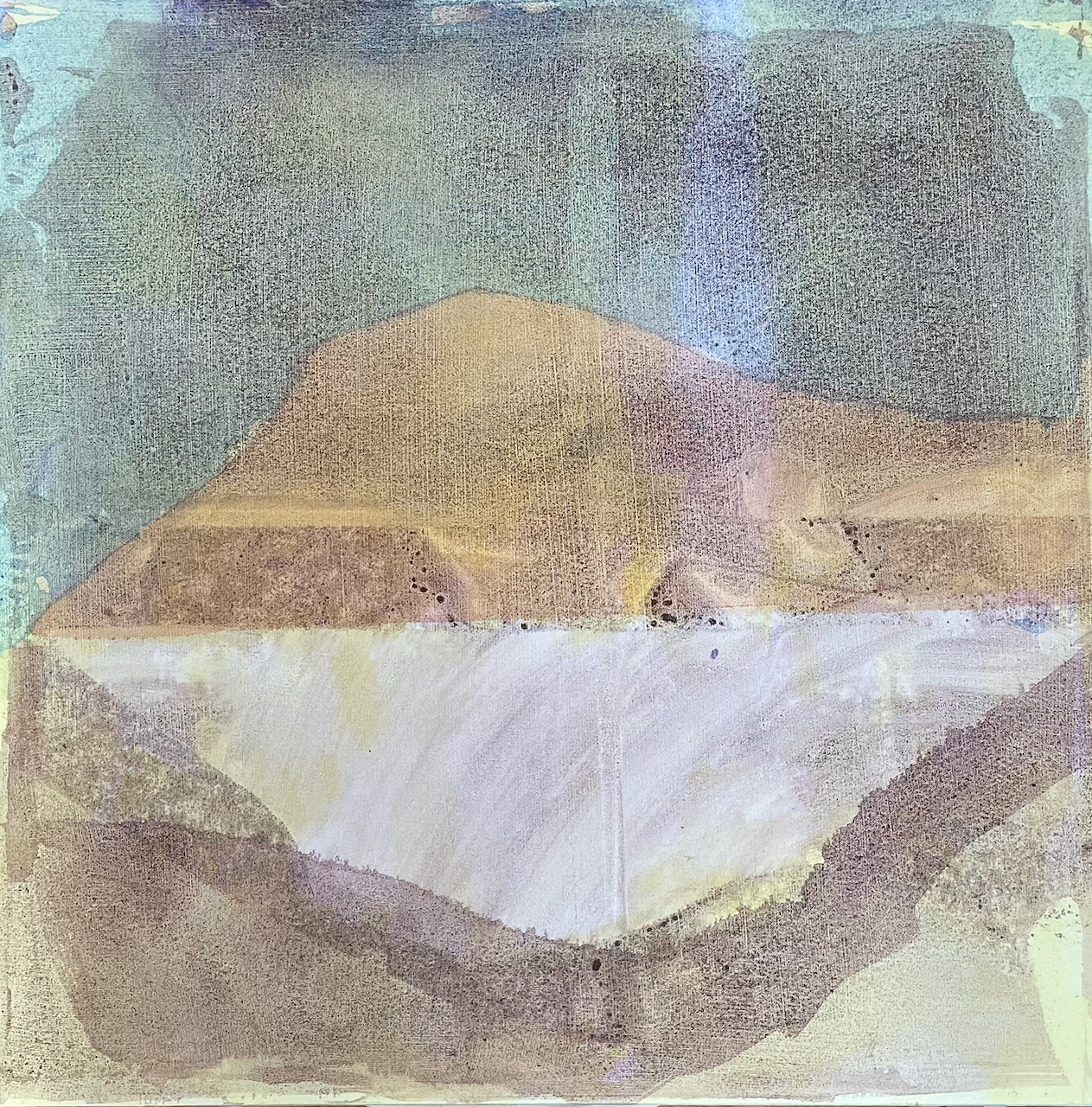 “Violet Shortcut” painting, acrylic on canvas, 24” x 24” 