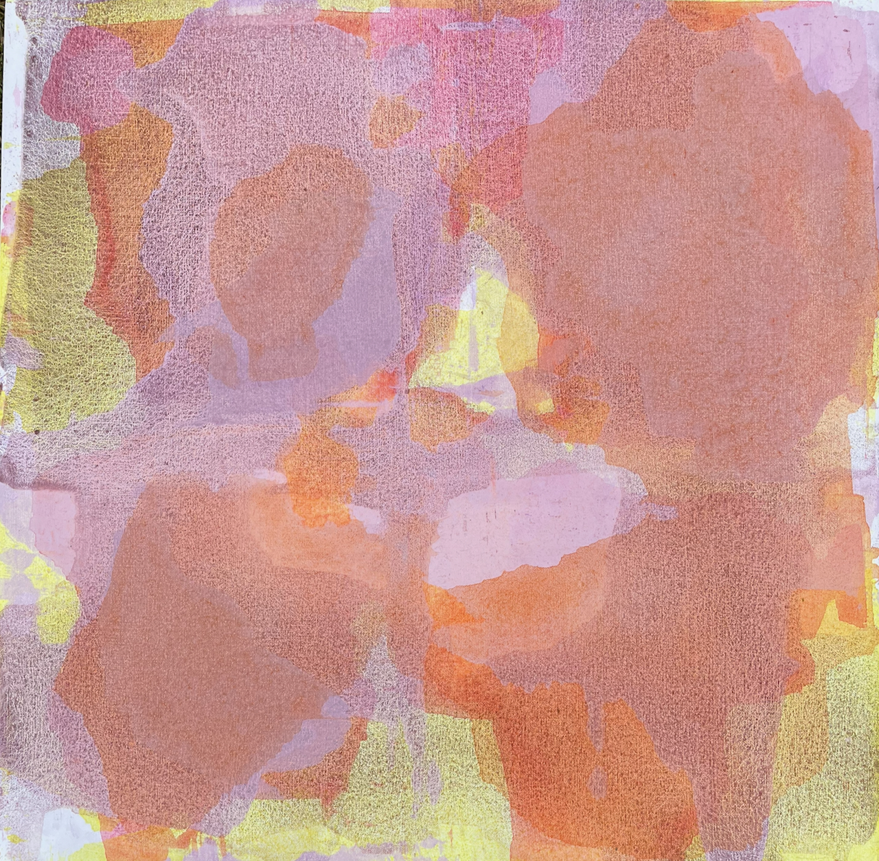 “Lotus” painting, acrylic on canvas, 24” x 24” 