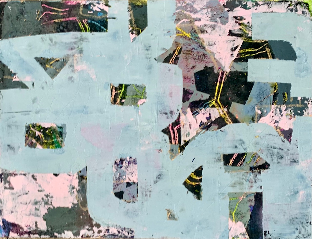 “Untitled” 2026, Crayon, tempera, acrylic on Arches paper, 12” x 15” 