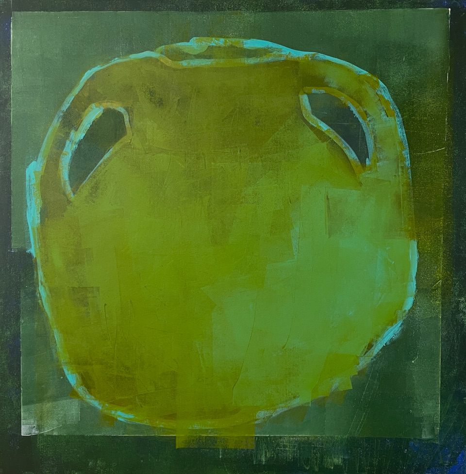 "Drake" acrylic and oil on canvas, 36” x 36”