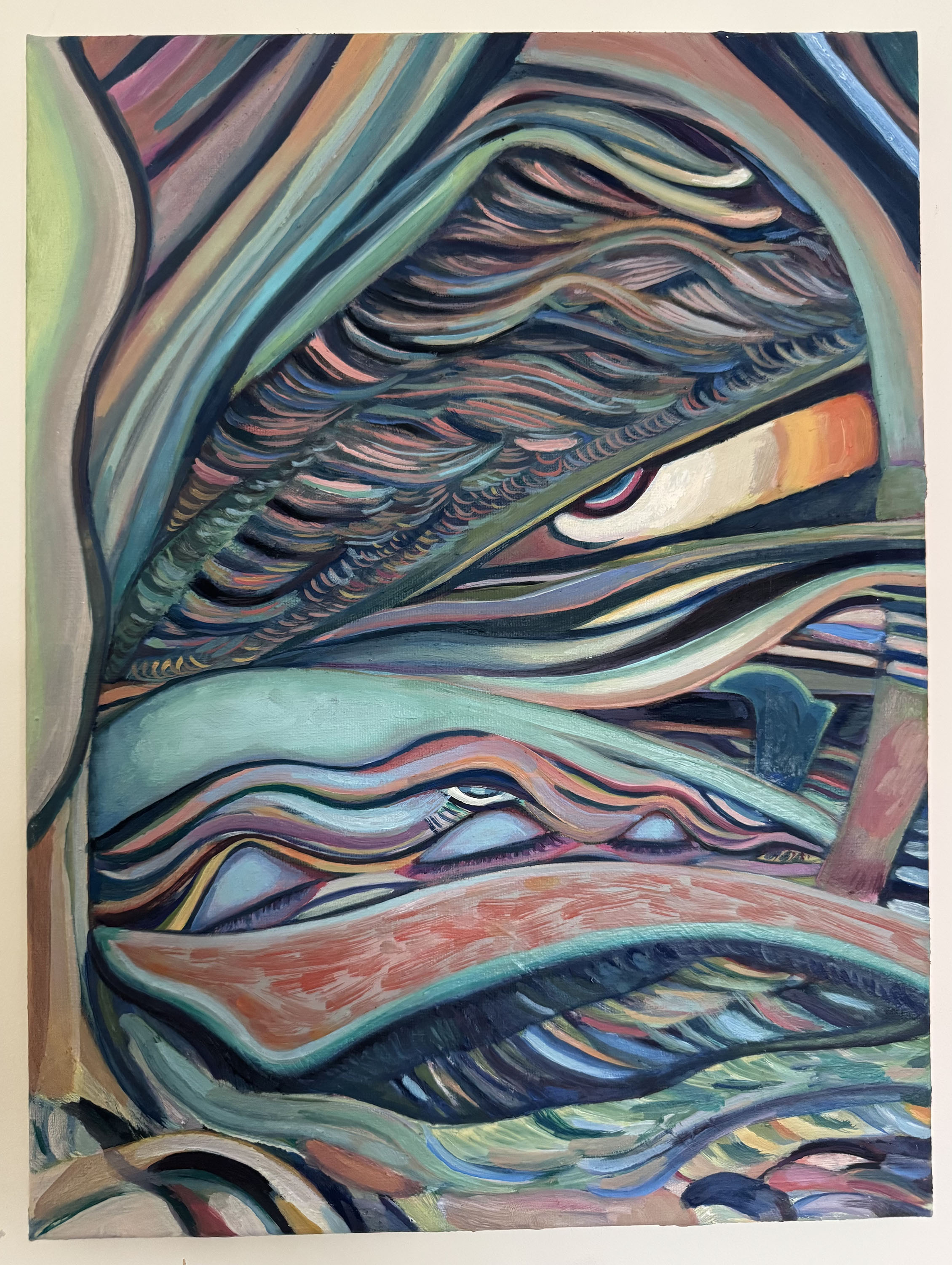 "Our Golem Is Up" Oil on linen, 11” x 14”