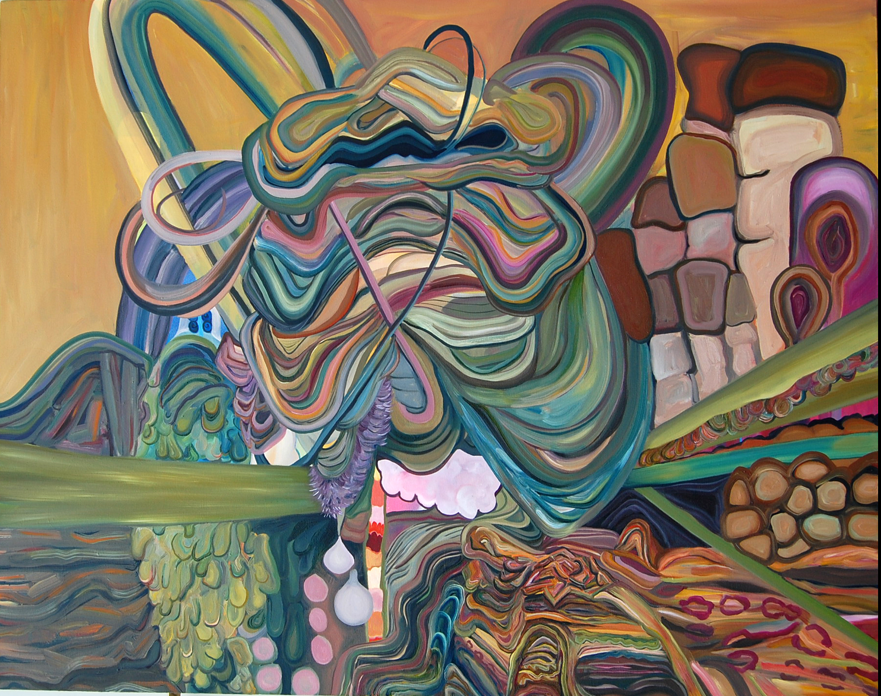 "Running Out" 2011, Oil on canvas, 38” x 48”