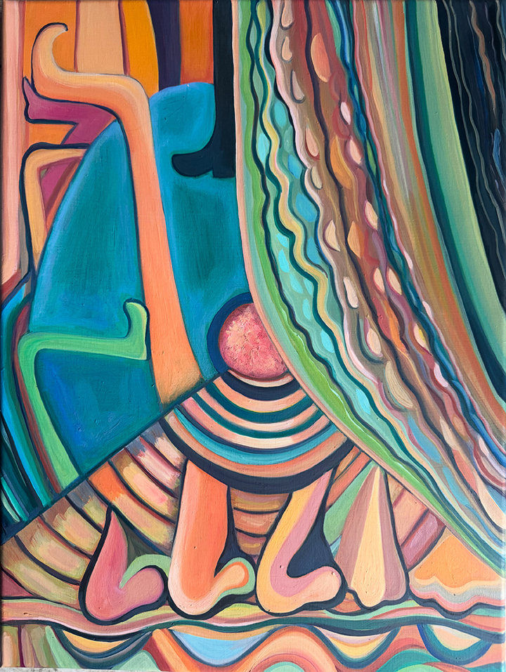 "Emotional Sleep" Oil on linen, 18” x 24”,