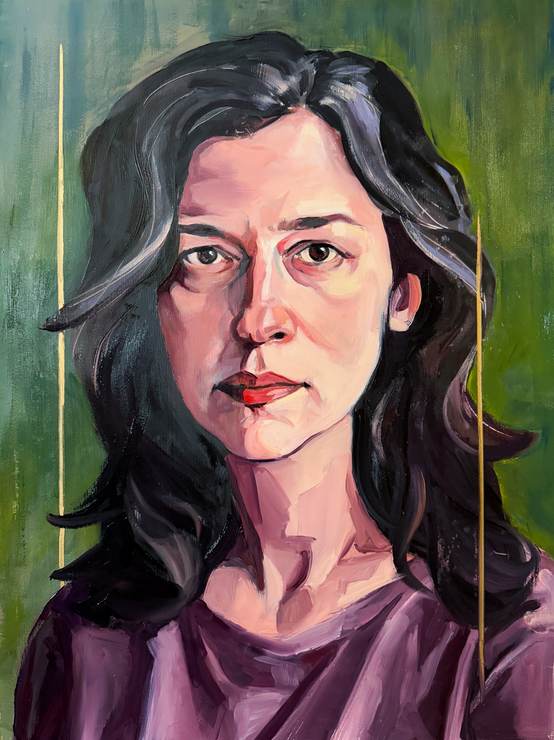 Shadow Box, 2026, painting, oil on paper, 24 x 18 in